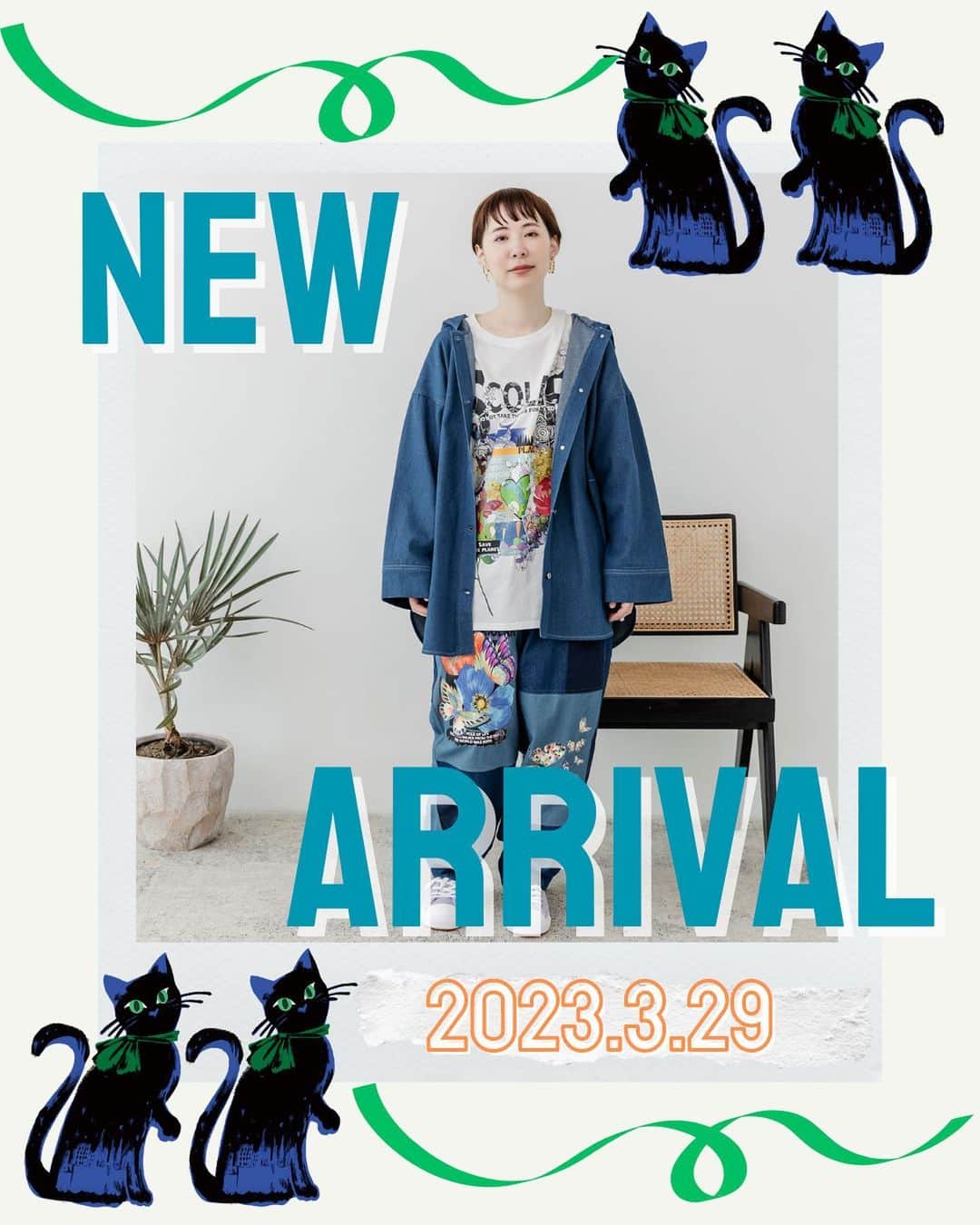 ScoLar(スカラー) ネットショップのインスタグラム：「《新作情報🌸🍡🍻》  今週の新作発売は、1日はやい明日3/29(水)  今週は毎回好評をいただいているデニムボトムスに注目👀✨ ラフにTシャツコーデするだけでもバエる主役級パンツ！！ さらにキュートなチュールitemやレーススカートが入荷しますよ💗💗 ぜひご覧ください😊  3/29(木) 17:00〜販売STARTです！  ⁡⁡発売済みの商品は画像をタップして商品ページをチェック‍🗽 ⁡▶️ 詳しくは ⁡@scolar_netshop のサイトから☑️  ☆・☆・☆・☆・☆・☆・☆・☆・  🌹 #新作入荷 #newarrival  #デニム  #レース #チュール ⁡⁡ ⁡ - scolarの他の商品はコチラ - #scolar #isscolar #scolarparity #スカラー #scolar_ootd ⁡ #レディースファッション⁡⁡   Photo⁡ ⁡@kazuhisataniguchi_309 @309studio_ ⁡  Hair⁡⁡⁡ ⁡@nanairo0420」