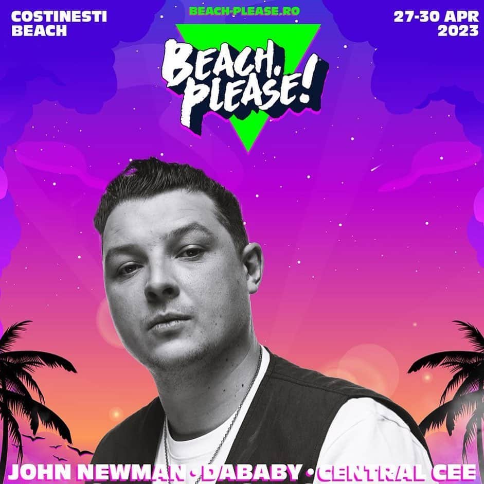 ジョン・ニューマンのインスタグラム：「Il be heading out to Romania end of next month for @beachplease Cant wait to see you all there!」