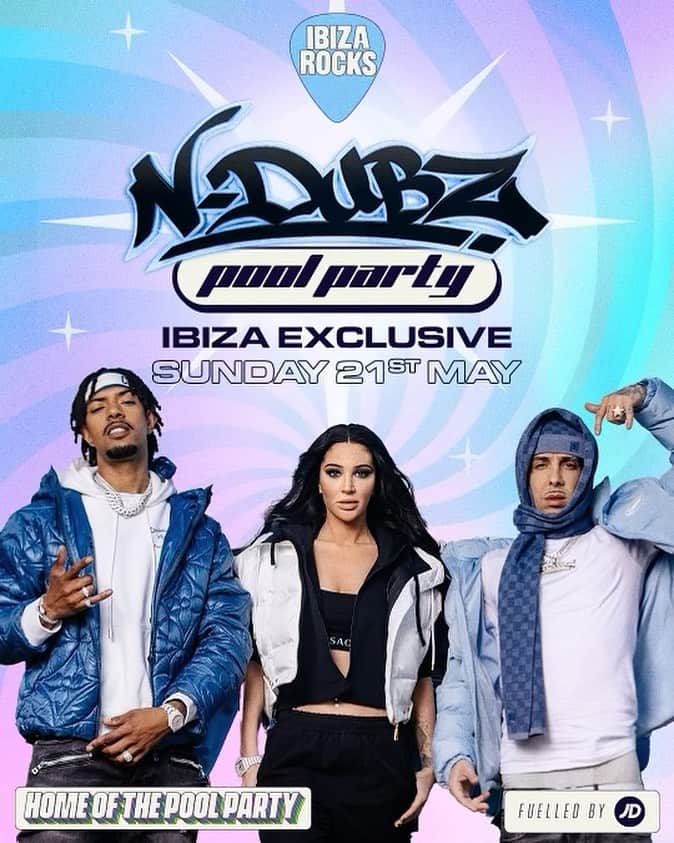 Tulisaのインスタグラム：「Guys @n_dubz are doing @ibizarocks on the 21st of may! Hope to see you there get your tickets asap go to my stories for the link 💜」