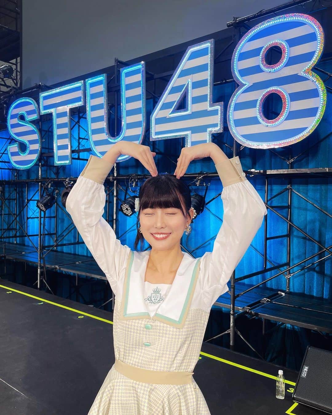 渡辺菜月のインスタグラム：「STU48 🫶🏻  #stu48 #idol #stage」