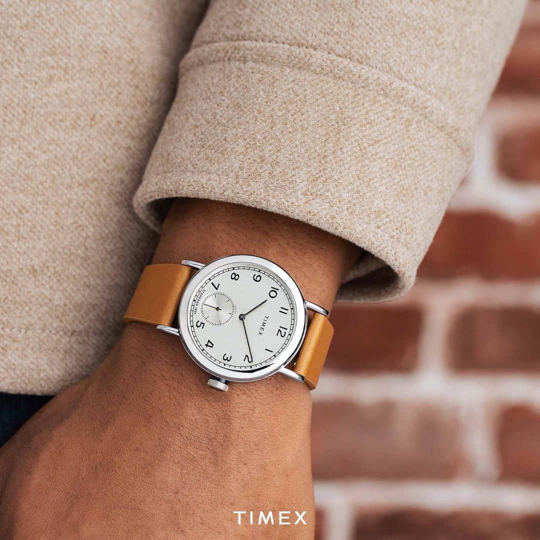 タイメックスさんのインスタグラム写真 - (タイメックスInstagram)「Crafted to keep our planet ticking. 🌏⁣ ⁣ Our new Standard Sub-Second is the first Timex to feature a strap made from innovative apple peel leather - you could say it's a watch you can 𝘱𝘦𝘦𝘭 good about. 😉 (Sorry, we had to.)⁣ ⁣ Shop now at timex.com.⁣ ⁣ #timex #newwatch #watchfam #watchlovers #watchcollection」3月28日 23時05分 - timex
