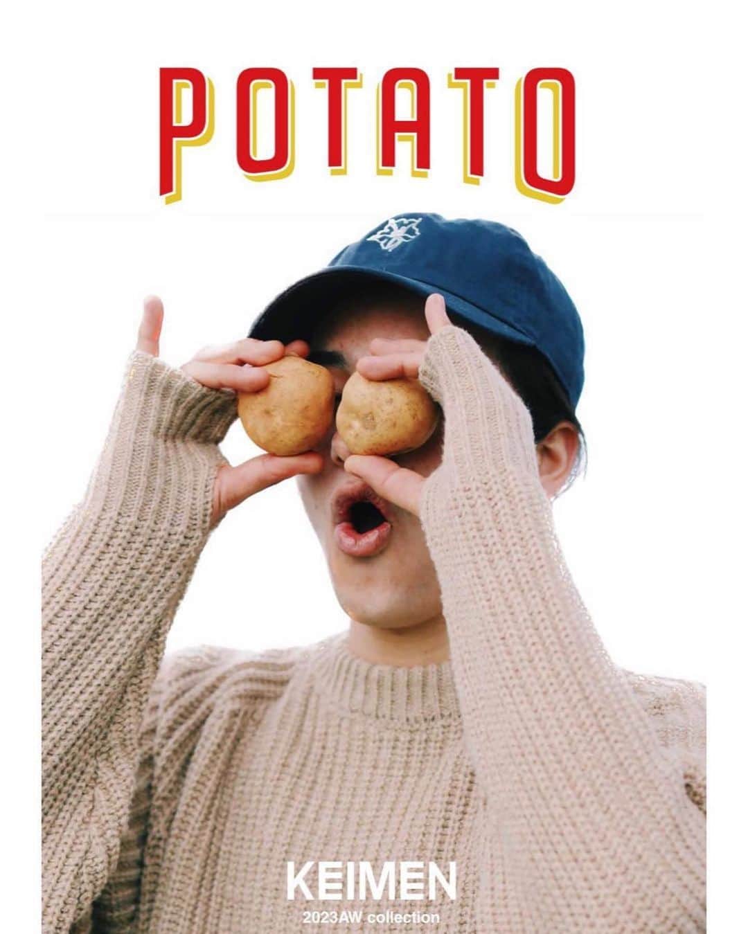 花楓のインスタグラム：「#Repost @keimen_products ・・・ KEIMEN 2023AW collection "POTATO"  2023年Autumn/Winterのテーマ野菜は、みんな大好きPOTATO(じゃがいも)。 野菜嫌いの子どもですら大好きなフライドポテト。スポーツ観戦、ホームパーティ、頑張ったご褒美にポテトチップス。POTATOのある情景を連想するとなぜか笑顔が浮かぶ不思議な魅力があります。 世界中で愛されているPOTATOには様々な逸話がありますが、KEIMENのアイテムでも使用しているラグランスリーブのルーツがPOTATOだったとか。 KEIMEN 2023AWは、そんな魅力的かつ奥深いPOTATO栽培に焦点を当てたラインナップになっております。  p.sty.hm @_caede_  model @yamamotoulysse   #KEIMENproducts #productsforgreenthumbgeeks#畑#farm#農着#workwear#ワークウェア」