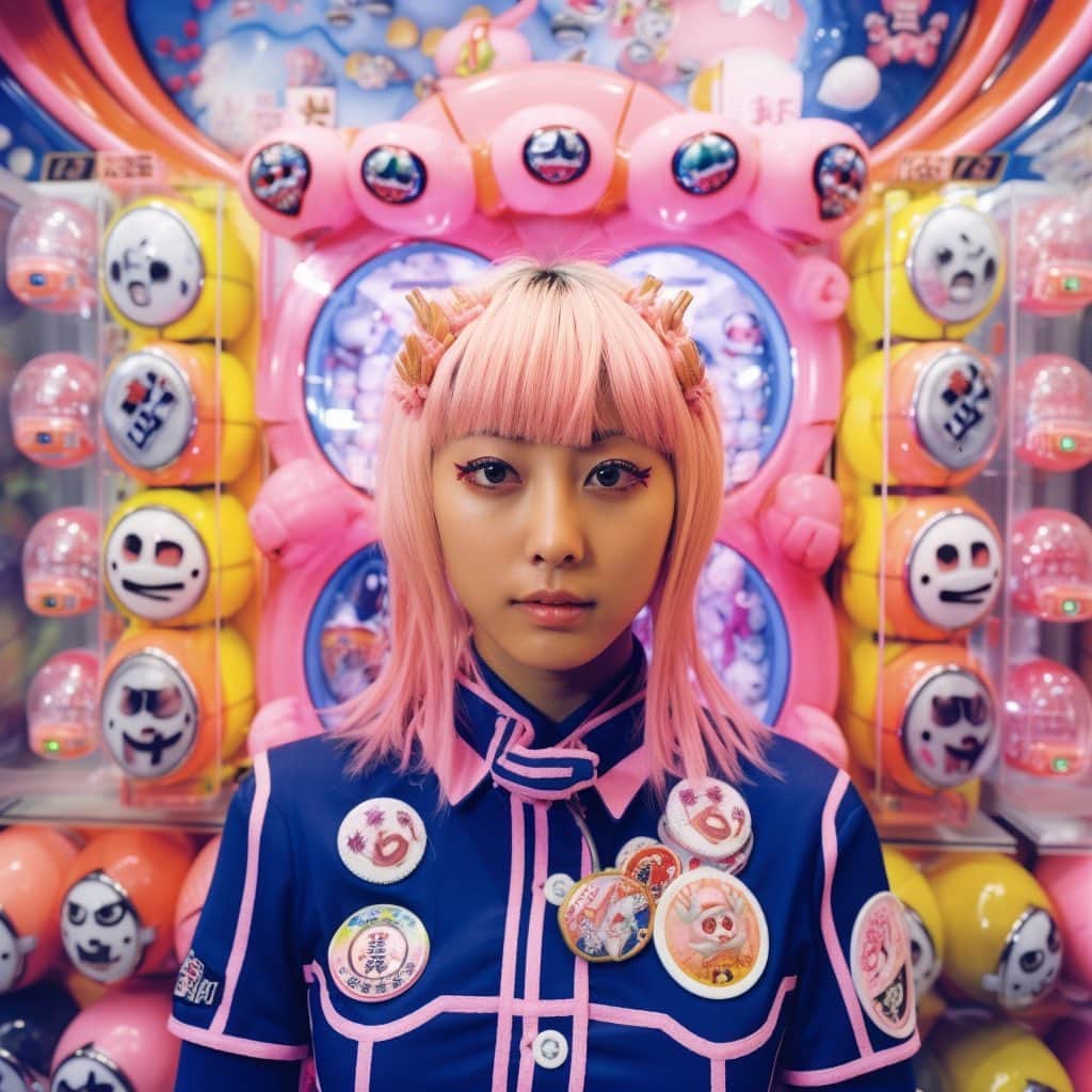 草野絵美のインスタグラム：「Generation singularity 🍭🍬🍩💿 #synthphotography」