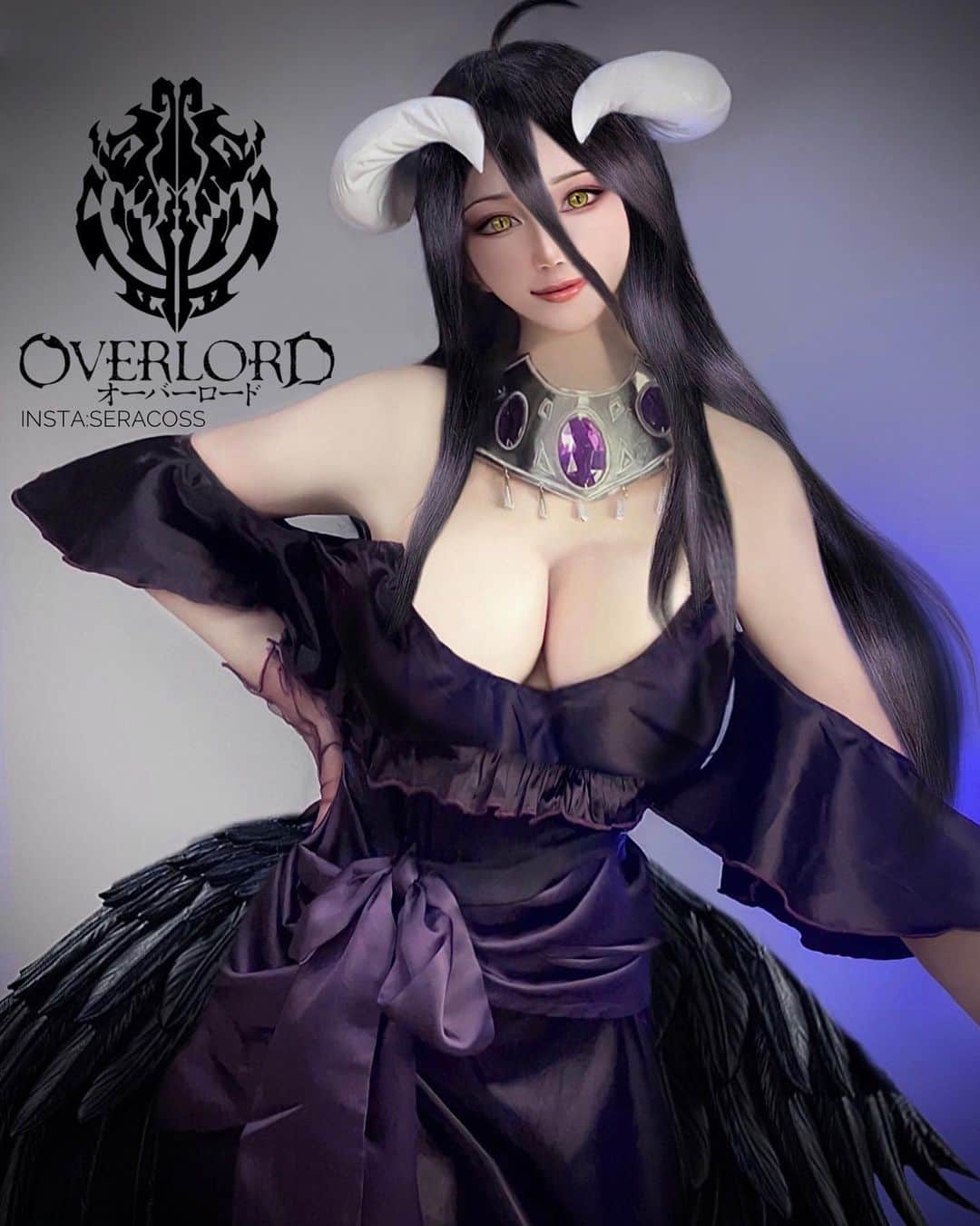 のインスタグラム：「my cosplay #albedo  Thank you for the lovely costume 🥹🌸 This lovely costume is available for purchase here. ⏩⏩ @nyacosjp  製品検索は　SKU# COL210A こちらで検索できます🌸  . . . . . . . . . . 私の好きなキャラクターの衣装を提供していただきました😆✨ 久しぶりのコスプレ🌸 #overload #overloadcosplay #animeoverlord #animegirl #animecosplay #animewaifu #waifucosplay #albedooverlordcosplay #albedooverlord #ainzsama #shalltearbloodfallen #pleiadesbattlemaids #nyacos」