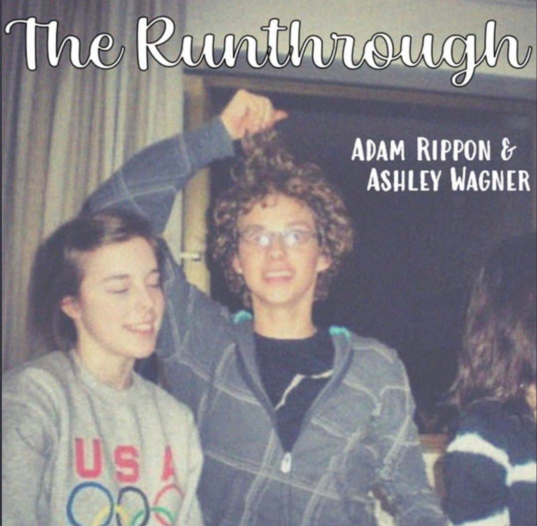 アダム・リッポンのインスタグラム：「🚨ATTENTION🚨FELLOW🚨FIGURE🚨SKATERS🚨 It has finally happened - Ashley and I have teamed up with our friend, Not-Olympic-Champion, Sarah Hughes, to bring you your newest essential figure skating podcast, The Runthrough. Follow along as we break down everything ice skating and mostly roast each other. Our 2023 World Championship Recap is up NOW!!! Available wherever you listen to your podcasts ⛸️⛸️⛸️」