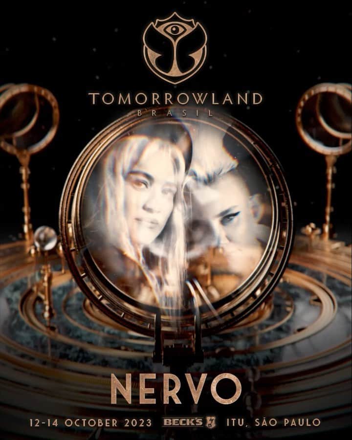 NERVOのインスタグラム：「OIII BRASIL! 👋👋🇧🇷🤩🤩 You have spoken and we heard you…. We are sooo stoked to announce that we are finally back at @tomorrowlandbrasil 2023 for the first time in 8 YEARS!! See you on the Mainstage on the weekend of OCTOBER 12-14 in São Paulo 🔥🔥🦋💞💞 LET’S GOOO #NERVOfamily!  #tomorrowland #brasil #tomorrowlandbrasil #2023」