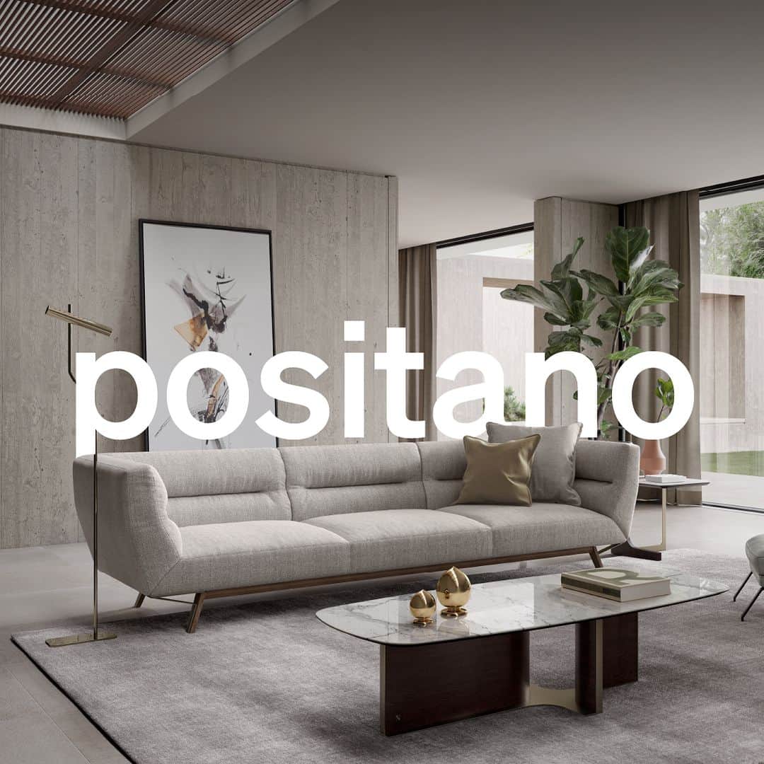 Natuzzi Officialのインスタグラム：「The source of inspiration are the jagged coasts of Positano from which this sofa takes its name. Mediterranean harmony revisited in a contemporary key, in a sofa that combines unique comfort, great style and impressive character.  #Positano #NatuzziItalia #Natuzzi #Design」