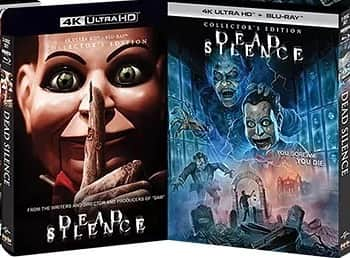 ジェームズ・ワンのインスタグラム：「Thank you to all the fans that have kept this film alive and slowly growing all these years after its initial release. Here is finally the 4K love for DEAD SILENCE!! Hopefully this means newer audiences will discover it. With new extras and great new art by @devondraws Thank you @justinbeahm and @shoutfactory」