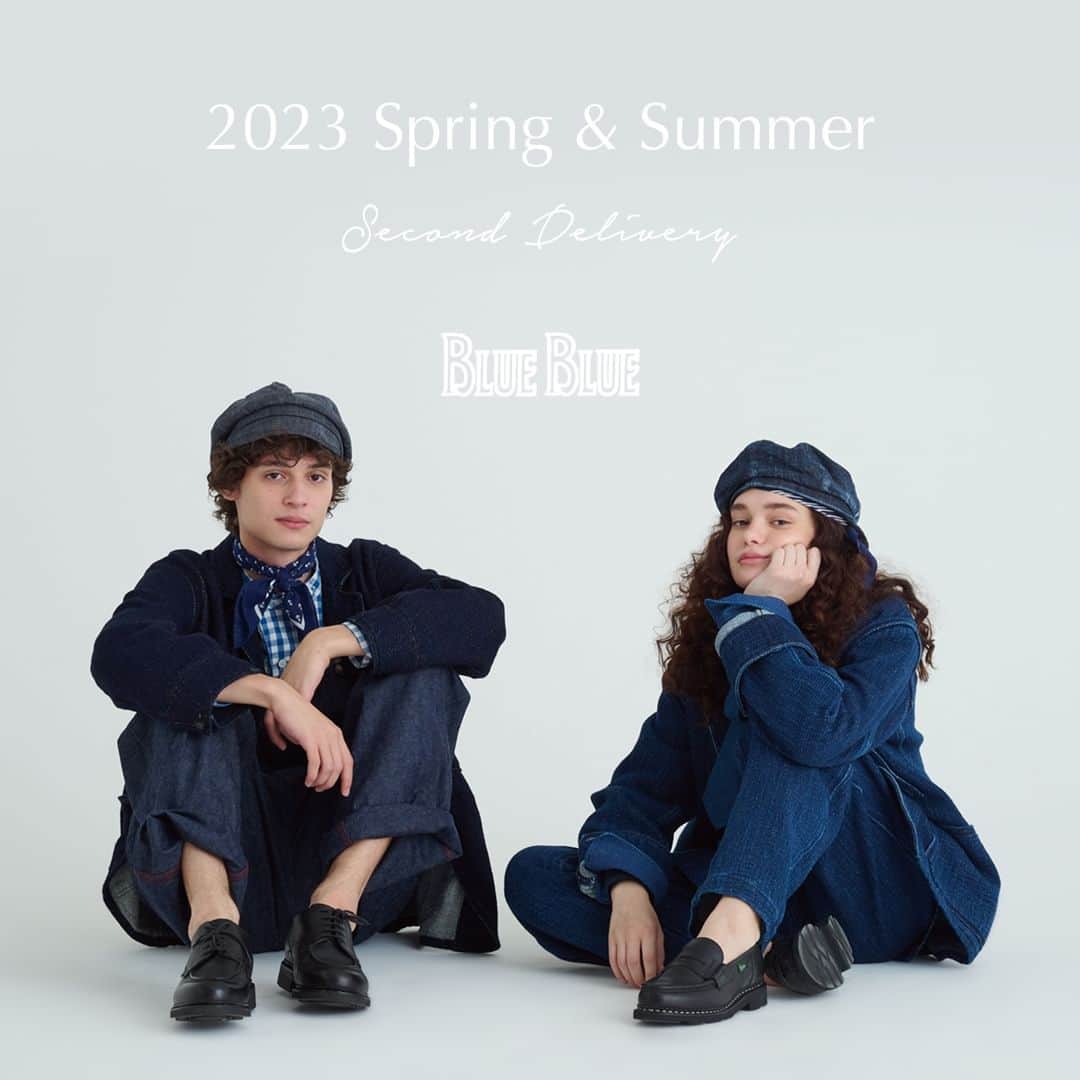 ハリウッドランチマーケットのインスタグラム：「BLUE BLUE 2023春夏コレクションより、第2弾アイテムが入荷！ BLUE BLUEの代名詞ともいえるこだわりの詰まったデニムラインを刷新し、新たなベーシックシリーズを作り上げました。  詳細は @seilin_official ストーリーズハイライト"FEATURE" または、SEILIN ONLINE SHOPよりご覧いただけます。 https://www.hrm-eshop.com/shop/pages/blueblue_2023ss_look_02.aspx  ------------------------------- (Dear international customers) We offer international shipments. Please visit SEILIN ONLINE SHOP to make purchases. -------------------------------  #ブルーブルー #blueblue #聖林公司 #seilin  #denim  #indigo」