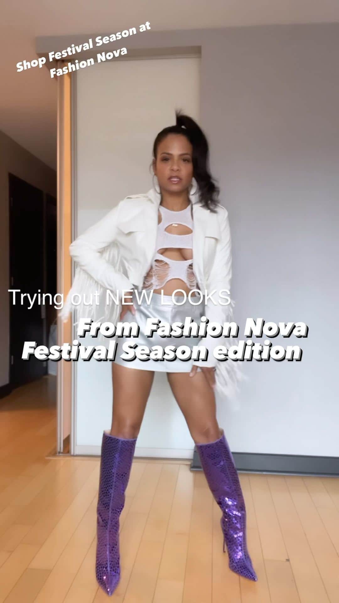 クリスティーナ・ミリアンのインスタグラム：「Fastival Vibes Unlocked 🔐  @fashionnova」