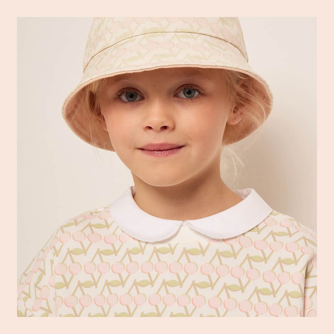 bonpointのインスタグラム：「Bonpoint SS23 | Cherry Festival 🍒​ We are pleased to unveil our new capsule collection : "Cherry Festival". ​ The collection will be renewed each year to celebrate the arrival of the cherry blossoms.​  This capsule collection will be available from March 29th online and a selection of products in our stores around the world. ​  #Bonpoint #CherryFestival #BonpointSS23」