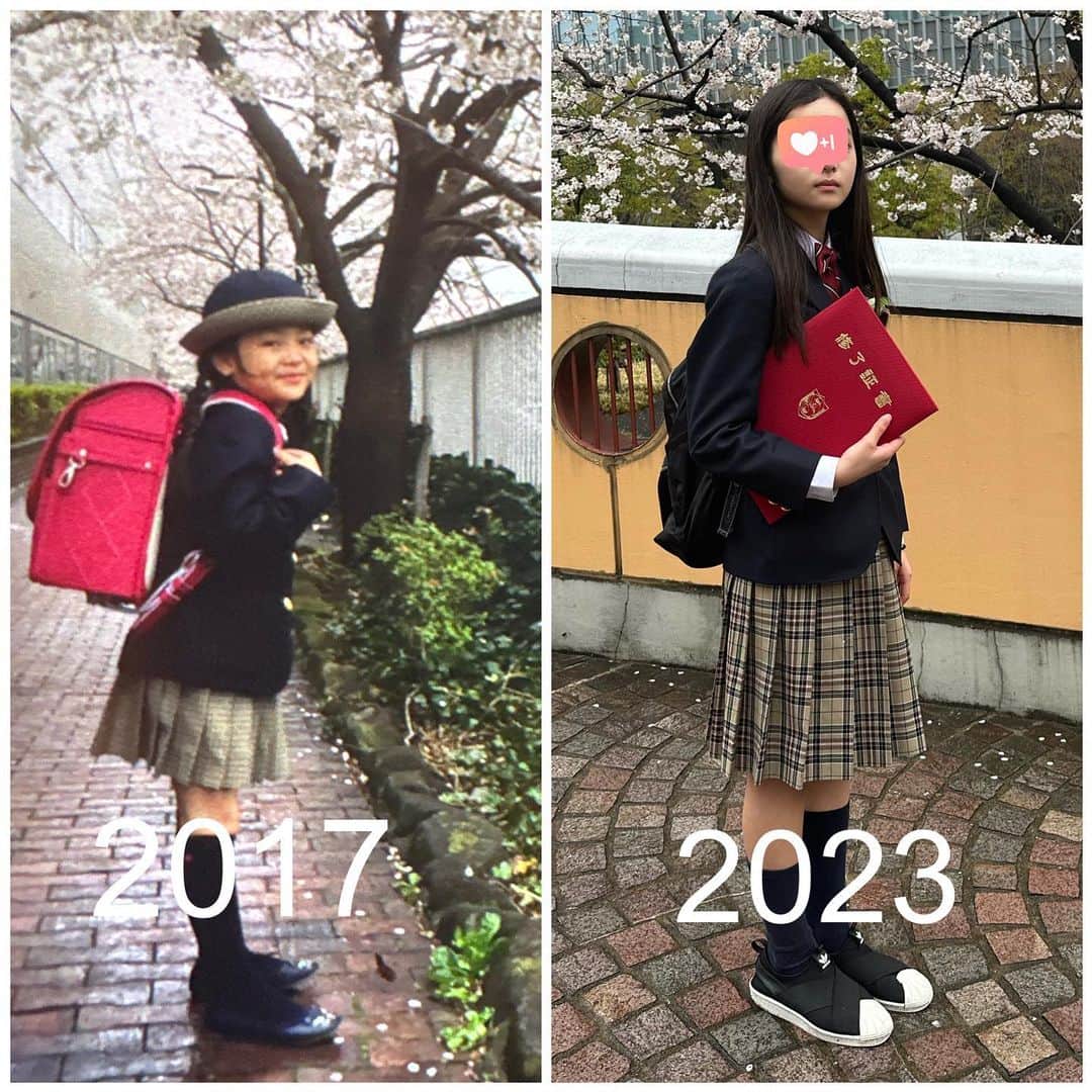福吉 彩子さんのインスタグラム写真 - (福吉 彩子Instagram)「働くかあさんの卒業式コーデ 長女の小学校卒業式 桜満開だけど雨模様、式が終わった後一時間だけ雨が止んで、みんなでワイワイできたの、ほんとによかったな。黒を中心とした暗いカラーが多い時期なので、ジャケットとバックをホワイトにしたモノトーンコーデで。チュールスカートで華やかさがアップ😊 jacket&skirt @idealuce_official  inner #bordersatbalcony  shoes #kuruntokyo  ☆☆☆ 下の子の成長は加速度的に早く感じて、小さかったあの子がもう中学生か、としみじみしました。引っ込み思案がちで、体育が苦手。みんなが盛り上がる運動会がめちゃ苦痛だったのが、だんだん前に出て発言できるようになって、学年の「文化芸術リーダー」に選ばれたり、6年最後は絵画で区の代表で都美術館に展示されたり、得意の美術がきっかけに成長できたなあと思います。 自分で決めた「自由に学べる」中学校で、ますます輝いて・羽ばたいてほしいな。 かあさんすごく嬉しくて、 ちょっとだけ寂しいよ。 入学した2017年と比較してみたら、 その成長に涙がでちゃうよ。  #ワーママ #ワーママコーデ #働くかあさん  #プチプラコーデ  #アラフォーファッション  #Domani #雑誌ドマーニ #domanist  #卒業式ママコーデ」3月29日 21時15分 - fuku44aya
