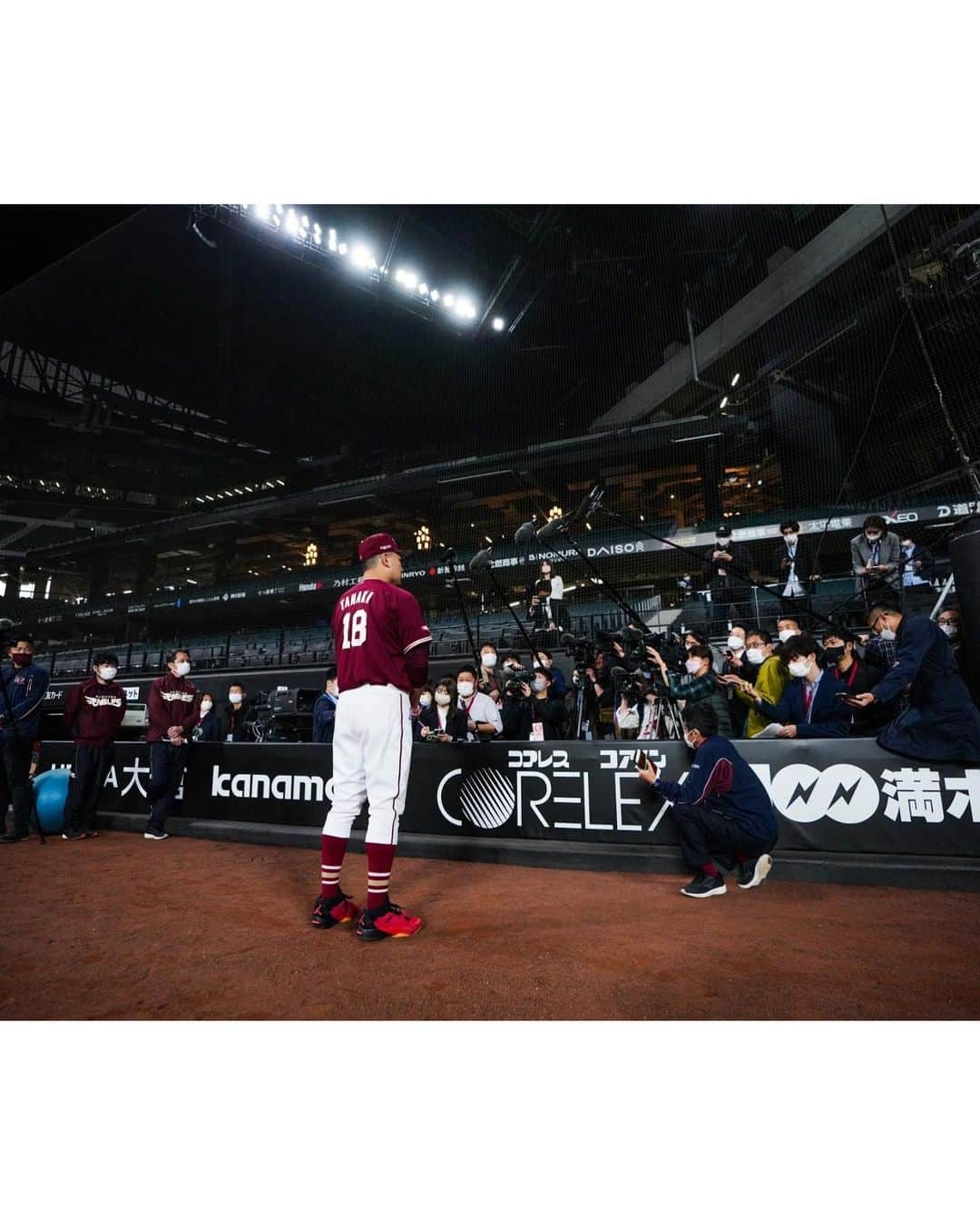 田中将大のインスタグラム：「いよいよ明日開幕を迎えます⚾️ 長い戦いが始まりますが、応援をしてくださる皆さんと共に頑張っていきたいと思います！」