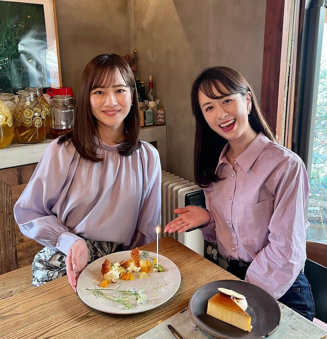 釜井美由紀さんのインスタグラム写真 - (釜井美由紀Instagram)「先日のランチ🍴 田中ちゃんから早めの誕生日祝いをしてもらいました💕 ⁡ 緑に囲まれた一軒家レストランで お料理が全部美味しかったなぁ😮‍💨❤️ バースデープレートも可愛くて感激🥹 また行きたい素敵なお店でした🌿 ⁡ ⁡ #明治神宮前 #表参道 #原宿 #表参道ランチ #lunch #eatrip #東京グルメ #田中沙朋 アナ」3月29日 16時28分 - miyuki.kamai