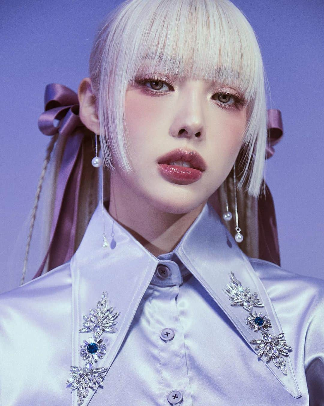 ポニーさんのインスタグラム写真 - (ポニーInstagram)「Periwinkle🫧  Photographer @kimmoondog Makeup @ponysmakeup Hair @xoxov3  Stylist @misuuuuun」3月29日 16時56分 - ponysmakeup