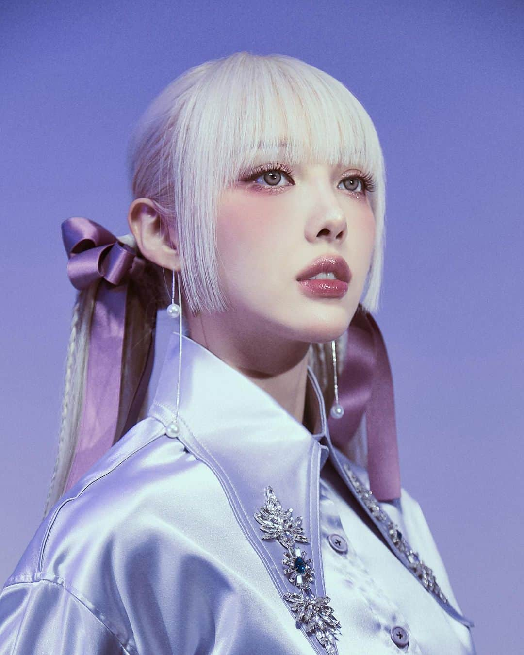 ポニーさんのインスタグラム写真 - (ポニーInstagram)「Periwinkle🫧  Photographer @kimmoondog Makeup @ponysmakeup Hair @xoxov3  Stylist @misuuuuun」3月29日 16時56分 - ponysmakeup