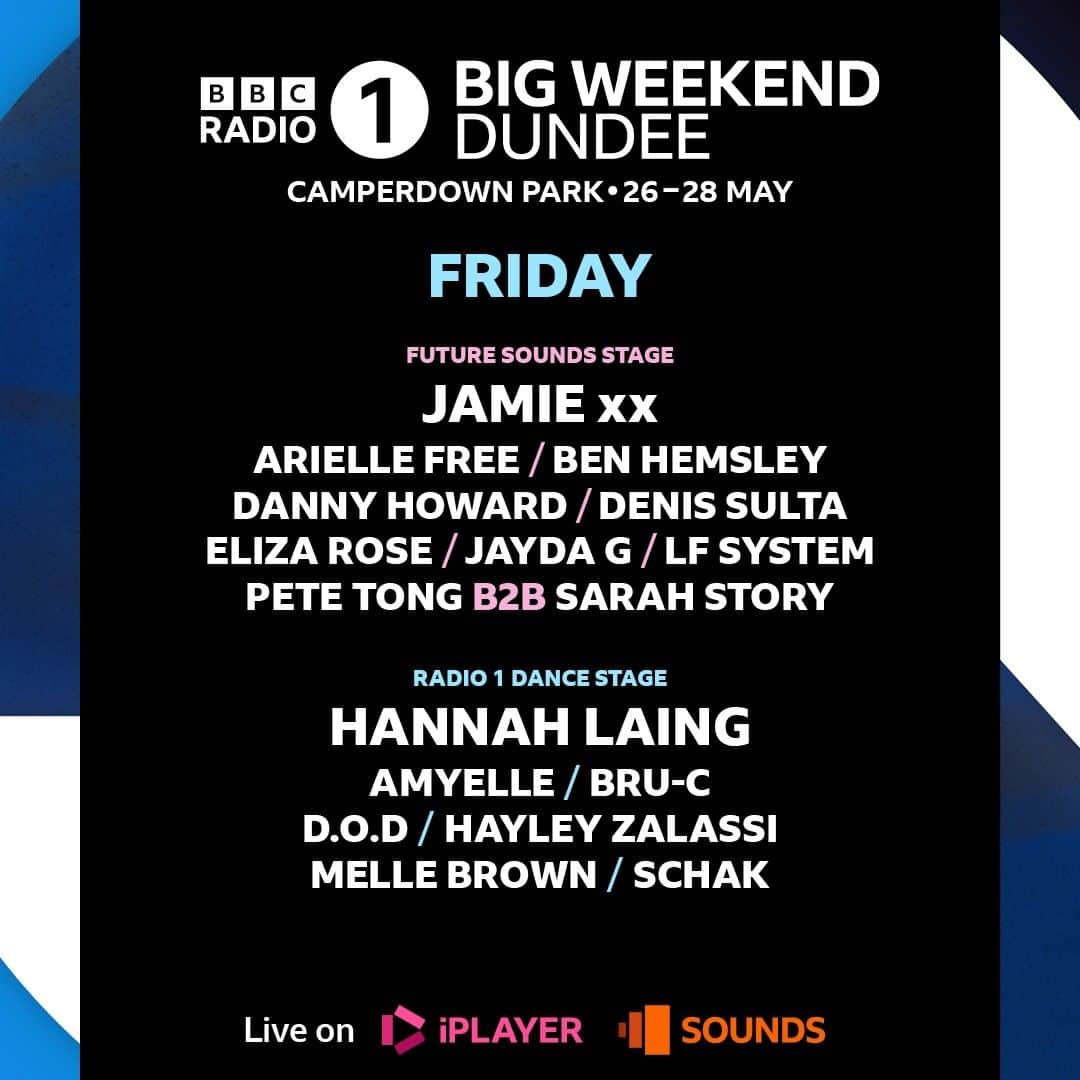 BBC Radioさんのインスタグラム写真 - (BBC RadioInstagram)「Here's how Friday's #BigWeekend lineup is looking ☀️❤️  Tickets go on sale this Friday 31st March at 6:30PM! For more info head to our link in bio.」3月29日 17時02分 - bbcradio1
