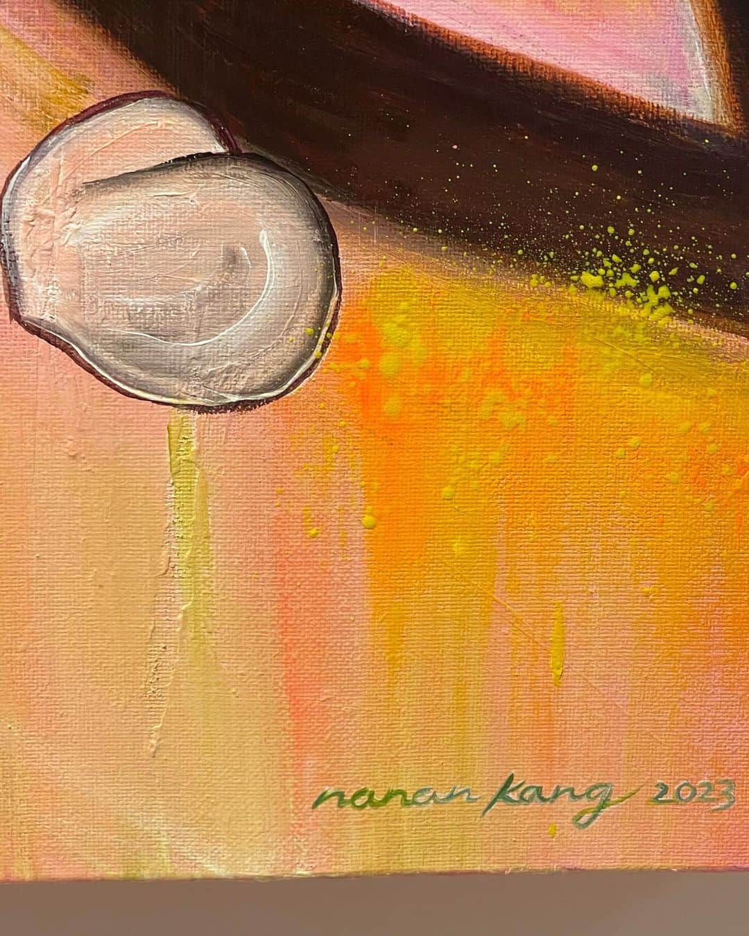 ヒョニ・カンさんのインスタグラム写真 - (ヒョニ・カンInstagram)「@nanankang 작가님의 따뜻한 전시🧡 봄을 흠뻑 느끼고 왔어요 추천합니다   Nanan kang_ TeaTime  #나난개인전  -4/22일까지 (10am to 7pm)  - #이길이구갤러리」3月29日 17時07分 - hyoni_kang