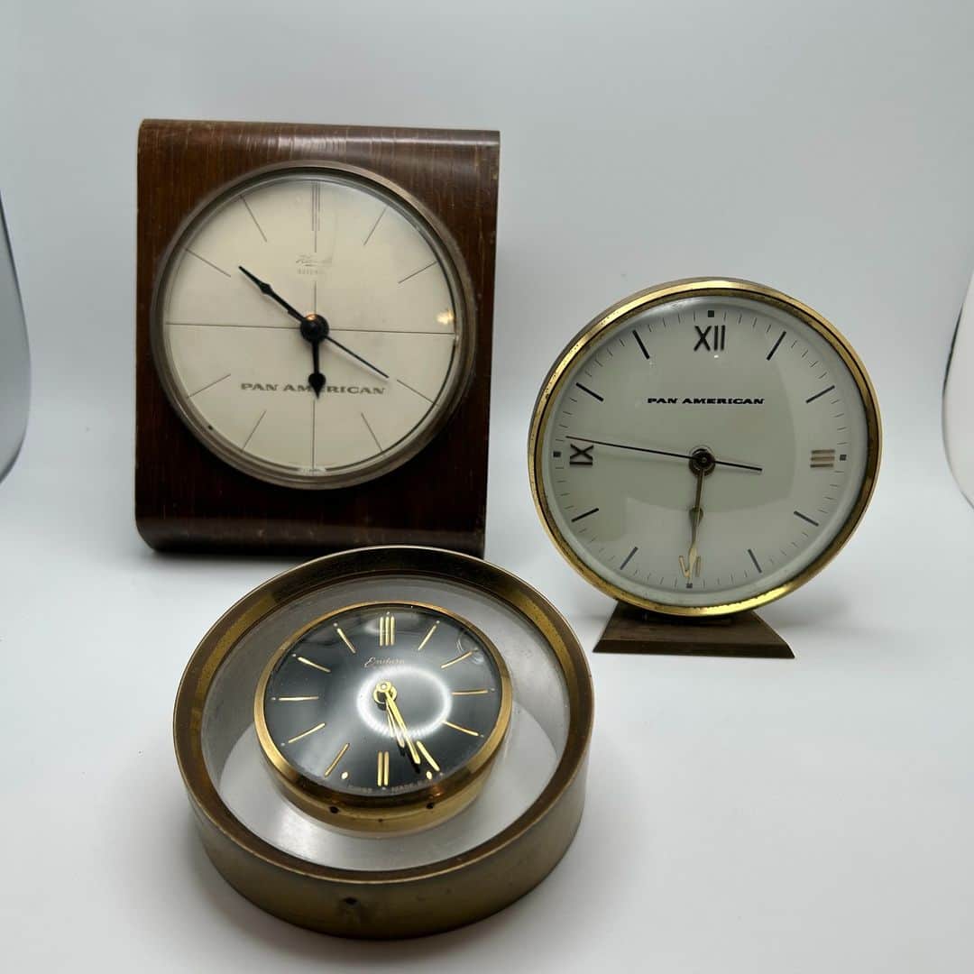 フィリップ・P・キーンのインスタグラム：「From my collection. @pan.am.museum @pan.am #vintage #time #clock」