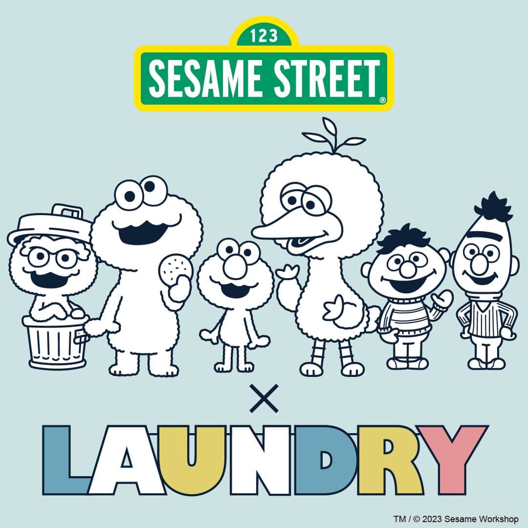 Laundry ランドリーさんのインスタグラム写真 - (Laundry ランドリーInstagram)「4月1日（土）、Laundryから久しぶりのSESAME STREETコラボレーションが3デザインで発売に☆  2・3枚目：Laundryタッチになったキャラクターたちがロゴから登場♪ 331-92070 SESAME STREET ALL CHARACTER Tシャツ 7,480円（税込） ユニセックスS/M/L ホワイト/ライトブルー/ベージュ  4・5枚目：『Laundry』の形をしたクッキーを食べて、持って帰って、やりたい放題！ 331-92071 SESAME STREET クッキーモンスター Tシャツ 7,480円（税込） ユニセックスS/M/L ホワイト/ネイビー/イエロー  6・7枚目：キャラクターたちを象徴するグラフィックが！大事な1・2・3は刺繍になっています。  331-92072 SESAME STREET アイコン Tシャツ 7,480円（税込） ユニセックスS/M/L アイボリー/スミクロ/オレンジ  カラフルで遊び心満載&優しいカラーリングで春にもぴったりなデザインに仕上がりました。  【発売日時：2023年4月1日（土）】 ※オンラインストアでは4月1日（土）0:00発売  ＿＿＿＿＿＿＿＿＿＿＿＿＿  詳しいお知らせはプロフィールから ブランドサイトをチェック🧐 ⇒ @laundry_official  最近GETしたアイテムや過去のアイテム・ノベルティなど #laundry038 を付けて投稿すると、 LAUNDRYブランドサイトや、オンラインストアにも掲載されます👍❣  また、LAUNDRY公式インスタグラムでもご紹介させていただきますので 是非皆さまご投稿宜しくお願いします✨  #laundry #ランドリー #Tシャツ #SESAMESTREET #セサミ #セサミストリート #コラボレーション #Collaboration #エルモ #クッキーモンスター #ビックバード  #ユニセックス #unisex #レディース #ladies #Tシャツコーデ #Tシャツコーディネート #春 #夏 #春夏 #コーディネート #ファッション #キャラクターデザイン #COORDINATE #fashion」3月29日 18時25分 - laundry_official