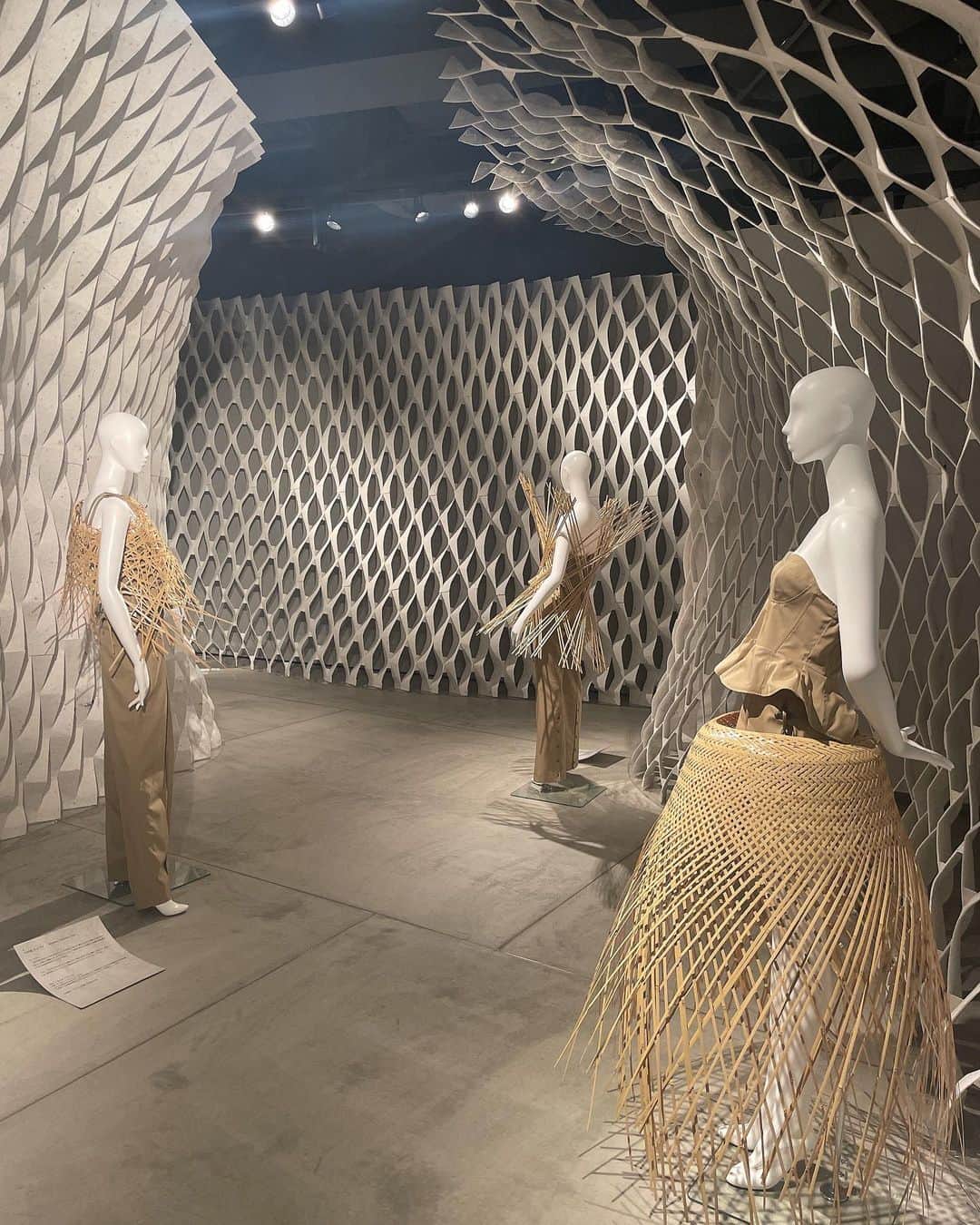 理絵さんのインスタグラム写真 - (理絵Instagram)「『被覆のアナロジー —組む衣服／編む建築』  主催　東京大学総合研究博物館 共催　株式会社Ri Design｜隈研吾建築都市設計事務所  4/2まで  #インターメディアテク #intermediatheque #隈研吾 #理絵アート #rie_love_art」3月30日 17時05分 - ____rie____