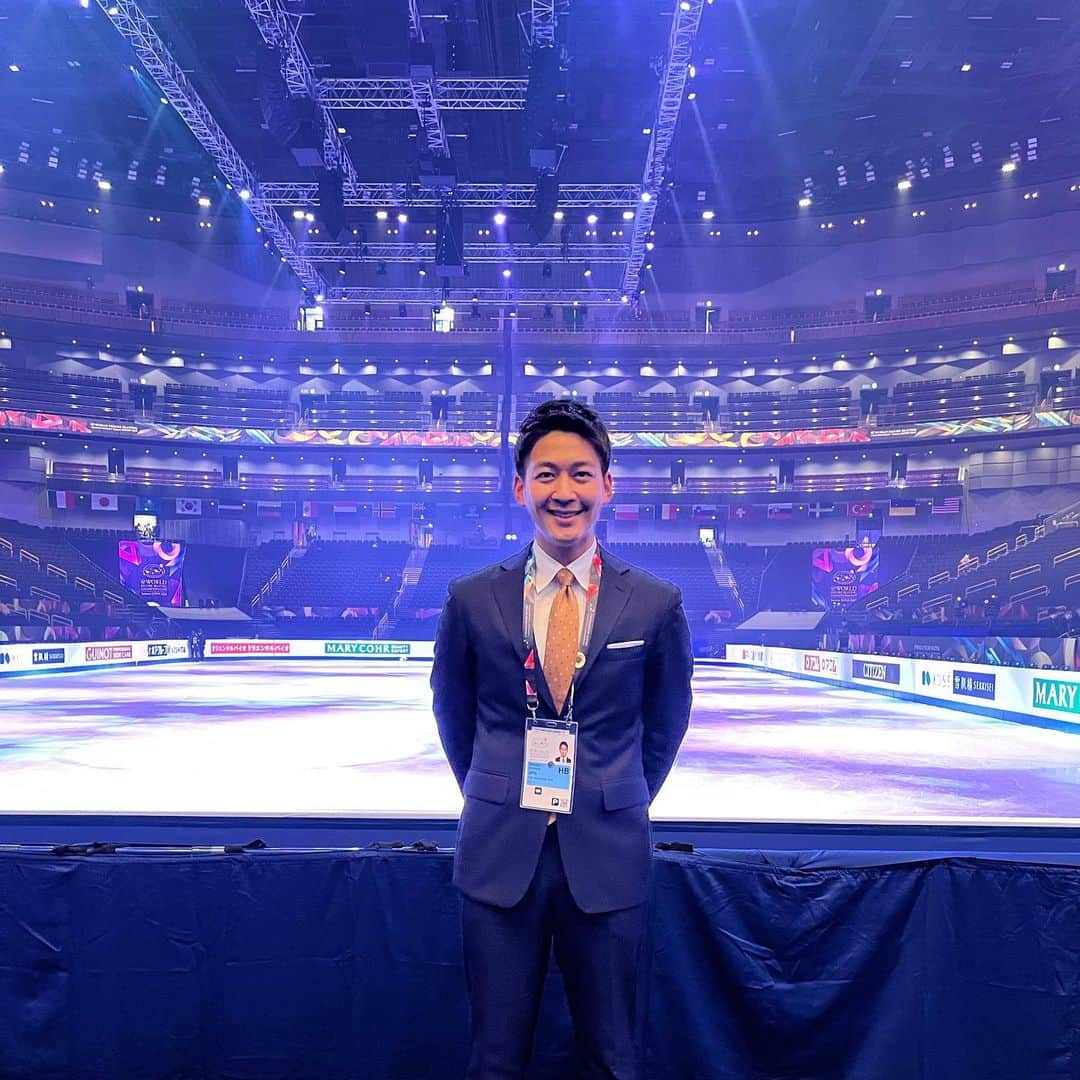 堀池亮介のインスタグラム：「世界フィギュアスケート選手権2023⛸  アイスダンスとエキシビションの実況を担当しました！  これで今季のフィギュアスケート中継も一区切り！ 全日本ジュニアから始まり、全日本選手権、四大陸選手権、世界ジュニア、そして世界選手権とたくさんの実況を担当させていただきました！  来季も、選手の皆さんの競技にかける想いや素晴らしい演技の数々をしっかりとお伝えできるように頑張ります💪  #フィギュアスケート #世界フィギュアスケート選手権」