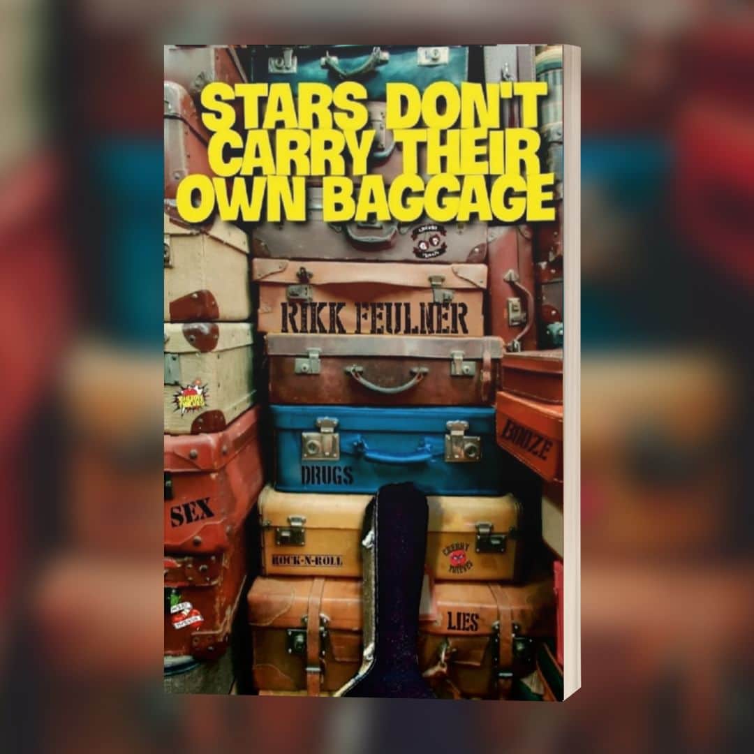 ドリーム・シアターのインスタグラム：「Our longtime Tour Manager and friend, Rikk Feulner, is officially a published author! ’Stars Don’t Carry Their Own Baggage’ is a collection of stories from Rikk’s 40-year career on the road, compiled, adapted, and told through the eyes of the fictional rock band, ‘Cherry Thieves’. An incredible opportunity to hear some of the inside stories from a life lived on the road - get your copy today, link in bio! @cherrythieves2023   #StarsDontCarryTheirOwnBaggage #RikkFeulner #CherryThieves #DreamTheater #Tour #TourManager」