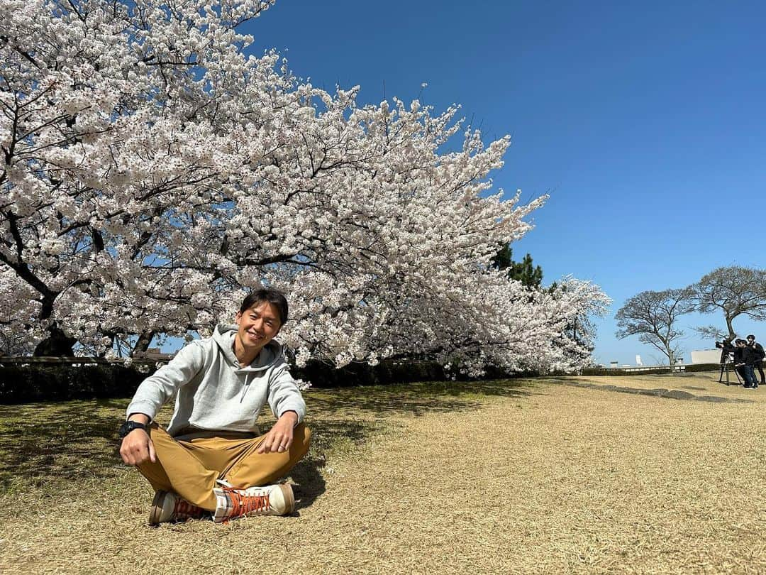 山中真さんのインスタグラム写真 - (山中真Instagram)「・ 今日の生中継は 福井の足羽川桜並木から♪  今日も快晴でまさに満開、 抜群に綺麗だったー。  足羽川だけでなく 福井城址の桜も ボリュームたっぷり こちらまでピンクに 染まりそう。  ライトアップも素敵でしたが、 こんなに絶景なのに 人が多くないのが嬉しいかも。  #mbs #よんチャンtv  #毎日生中継 #山ちゃん中継 #足羽川　#足羽川桜並木  #桜のトンネル #福井城址　#福井県福井市  #もちろん週末は混むはず  #独楽吟 #楽しみは生中継でリポートし #皆の笑顔満開な時」3月29日 20時41分 - makorine1120