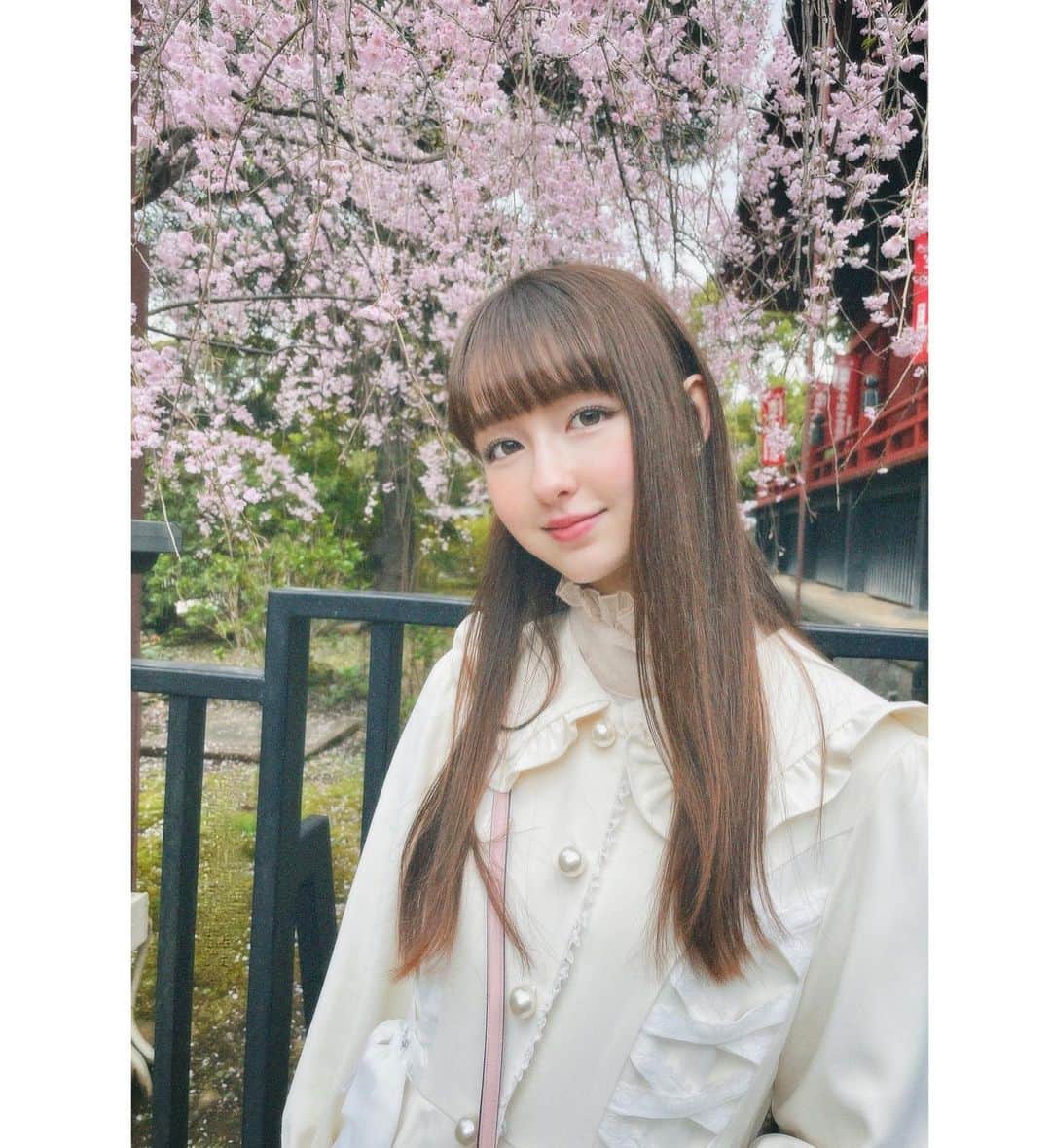バウエルジゼル愛華のインスタグラム：「🌸🍃  #becauseofvogue #girlyaethetic #balletcore #06 #cherryblossom #桜 #06년생」