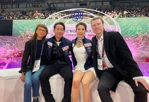 村元哉中さんのインスタグラム写真 - (村元哉中Instagram)「ISU WORLD FIGURE SKATING CHAMPIONSHIPS ⛸ 世界選手権 2023 🌸 Thankyou to team Florida and everyone who supported us to be at our best here in Saitama Worlds ! Forever grateful and this moment will never be forgotten 🫶 たくさんの応援ありがとうございました！日本開催での世界選手権。このさいたまワールドは一生の思い出になりました。トップ10は後少しでしたが、それ以上に記憶に残る演技をずっと目標にしてきたスケート人生。やっとそれが一つ自分の中では達成できたと感じています！ 最高のパートナー、大ちゃんと一緒にこの瞬間を達成できた事とても嬉しかったです！ また会場に足を運んできてくださった皆様の応援が力になり、感謝の気持ちでいっぱいです。 会場でみた満開の桜の光景は一生の宝物です！ 次は国別対抗戦があるので、しっかり体調を整えて今度こそはRD&FD両方パーフェクトに滑れるように、そしてチームジャパンの力になれるように頑張ります！🇯🇵💪🏻 本当にありがとうございました🌸 #かなだい #k7d1  #アイスダンス #世界選手権2023 #worldfigure @skycourt50 @matterhornfit  Photo Credits to all photographers - THANKYOU!!!」3月29日 20時54分 - k.a.n.a.m.u.r.a