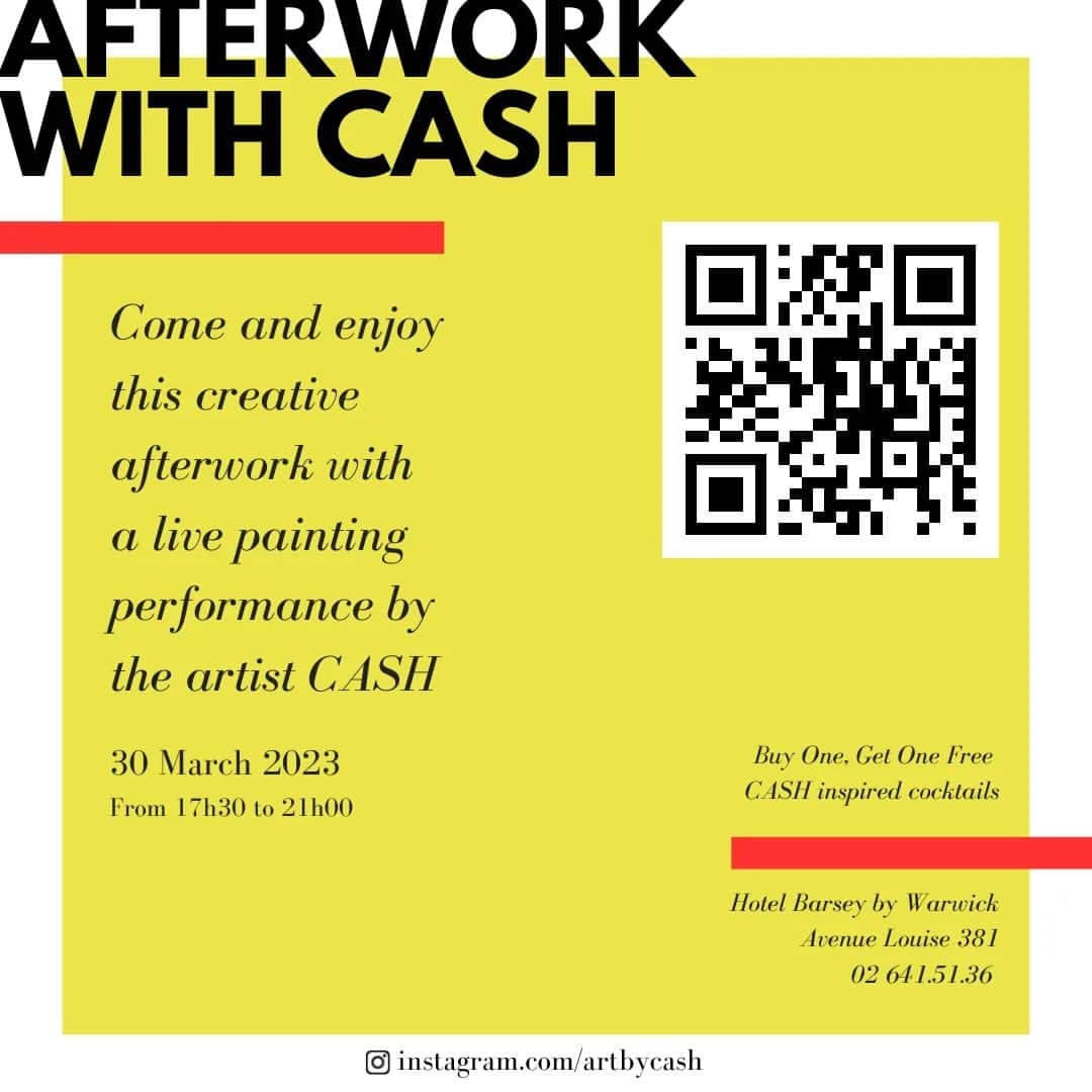 CASH（Carl Anders Sven Hultin）さんのインスタグラム写真 - (CASH（Carl Anders Sven Hultin）Instagram)「Catch me this Friday at @hotelbarsey for my exhibition "Familiar Faces"  Come and enjoy my live painting performance and the CASH inspired cocktails  Hotel Barsey by Warwick 381 Avenue Louise, 1050 Brussels  From 17:30 to 21:00  See you there  #artbycash #paintings #portraits #afterwork #vernissage #paletknives」3月29日 22時59分 - artbycash