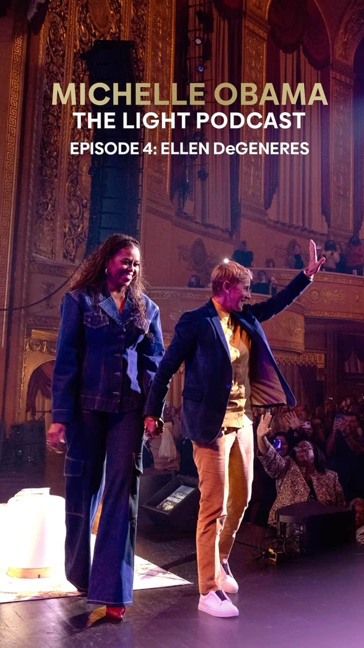 のインスタグラム：「For my latest episode of The Light Podcast from @HigherGroundMedia, @EllenDeGeneres and I talk about confronting our fears and the ways that we have worked to overcome them.   We’ve all got fears—for some of us, it might be being afraid of public speaking or conflict or what people think of us. One thing is for sure, if we don’t take the time to understand our fears, they can really hold us back. And when they do, we have to ask ourselves: Is this really how I want to live?    Ellen and I dive into this topic on this week’s episode of The Light Podcast on @Audible. Take a listen at the link in my bio.    What’s a fear that you’re working on right now and what steps are you taking to overcome it? #TheLightPodcast」