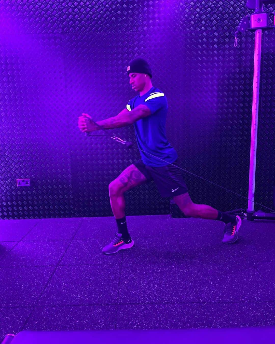 マーカス・ラッシュフォードのインスタグラム：「Marginal gains 🔋💪🏾」