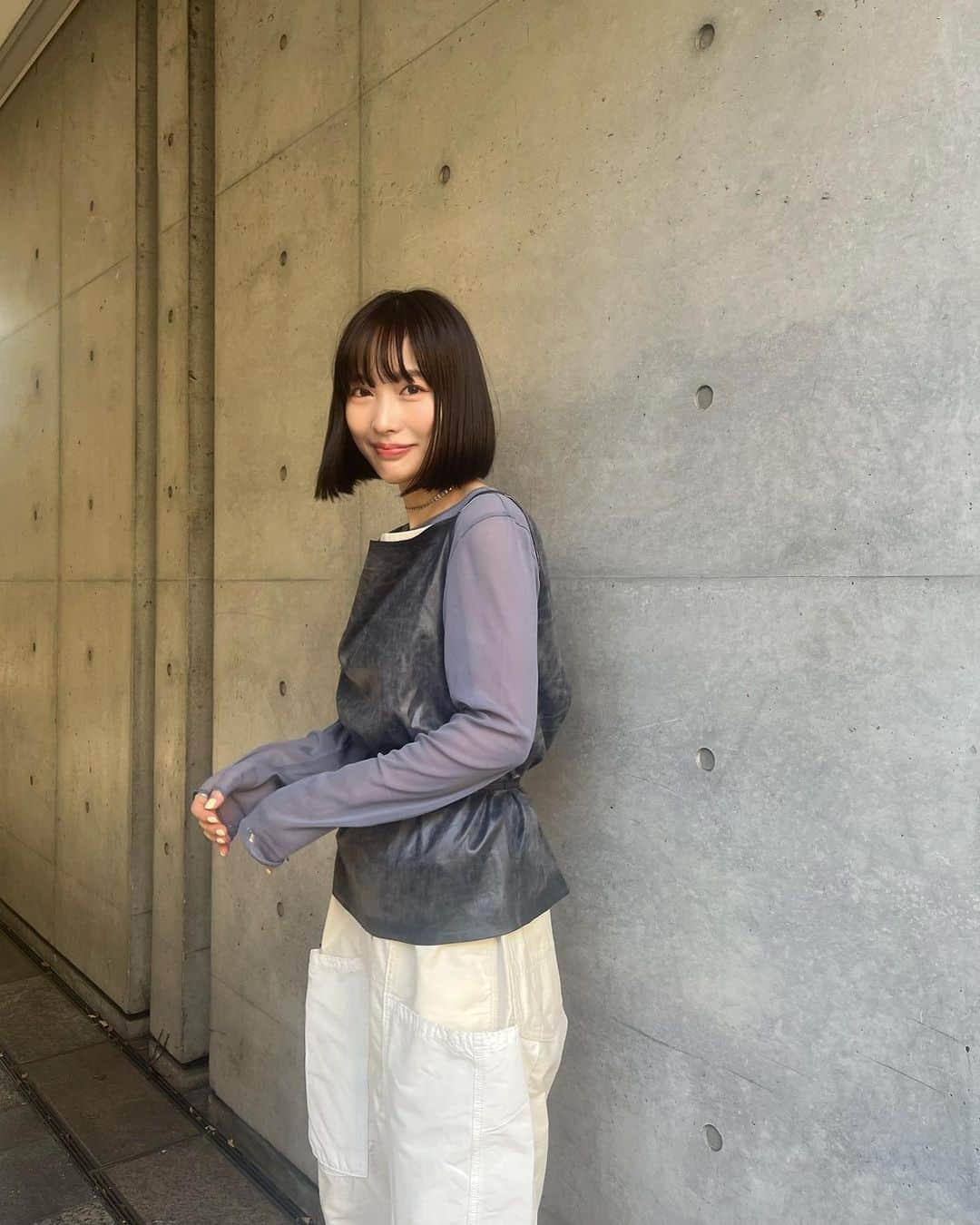 maho takatokuさんのインスタグラム写真 - (maho takatokuInstagram)「あったかくなるとブルーが着たくなる🐋」3月29日 23時53分 - maho11_hai