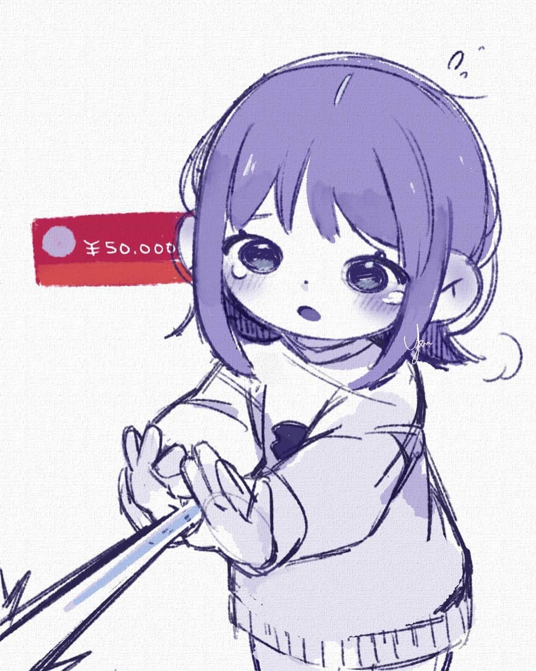 のインスタグラム：「#drawing#illustration#original#originalcharacter#girl#beam#blue#instagram」