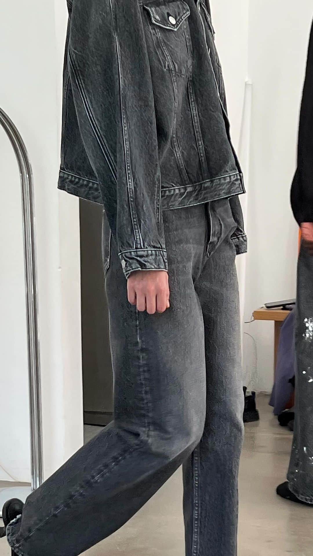 ホープのインスタグラム：「Behind the scenes in HOPE vintage black ecru duo.  #hopestockholm #ss23」