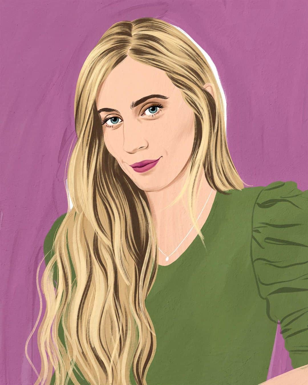 マラ・ロザックのインスタグラム：「Office Hours are open! Meet Mara Roszak, the hairstylist for some of the biggest names in entertainment today, including Zoe Saldana, Olivia Wilde, and Michelle Yeoh. Recently, Roszak has stepped into an entirely new role, as well: founder of Rōz, a luxurious haircare line that's years in the making.  Link in bio to read more.  Illustration by @bijoukarman」