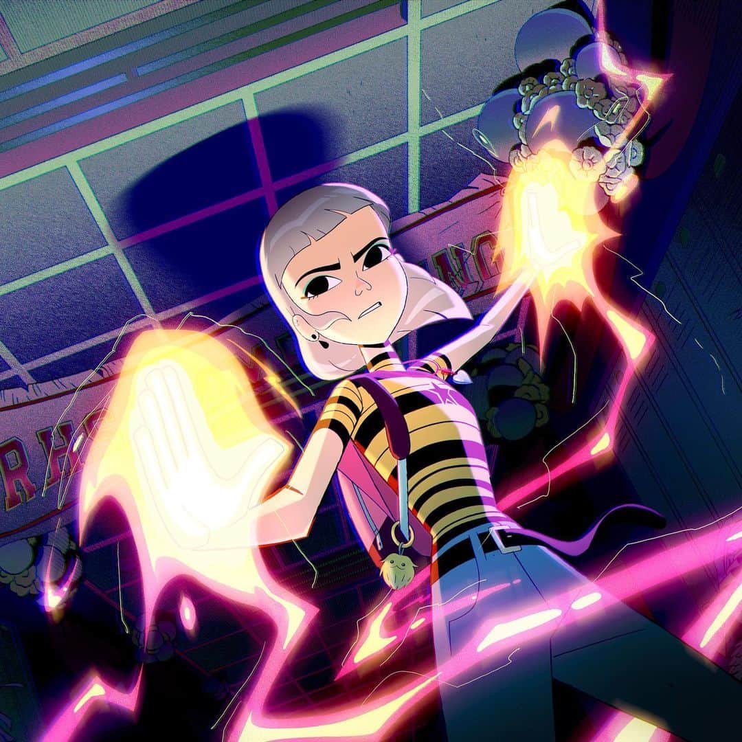 ルーシー・リューのインスタグラム：「Finally working with this amazing team of creatives who I LOVE and ADMIRE SOOOO much in a new Netflix animated series, Jentry Chau Vs. The Underworld! @aliwong @fayedunaway Lori Tan Chinn, @funnyasiandude , @shengwangtime , Woosung Kim  Jentry Chau, a Chinese-American teen with supernatural powers from Texas finds out she is being hunted by a demon King. With the help of her weapons expert great-aunt and jiangshi she fights an entire underworld’s worth of monsters while balancing the horrors of high school. You know, normal everyday teen stuff  🤪」