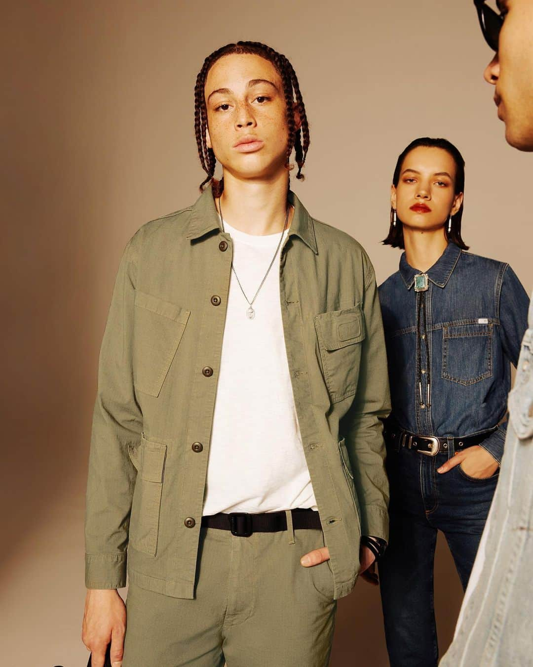 アドリアーノゴールドシュミットのインスタグラム：「New Arrivals are HERE, featuring reimagined workwear-inspired utility pieces. Discover the collection now and find your Spring ‘fit.」