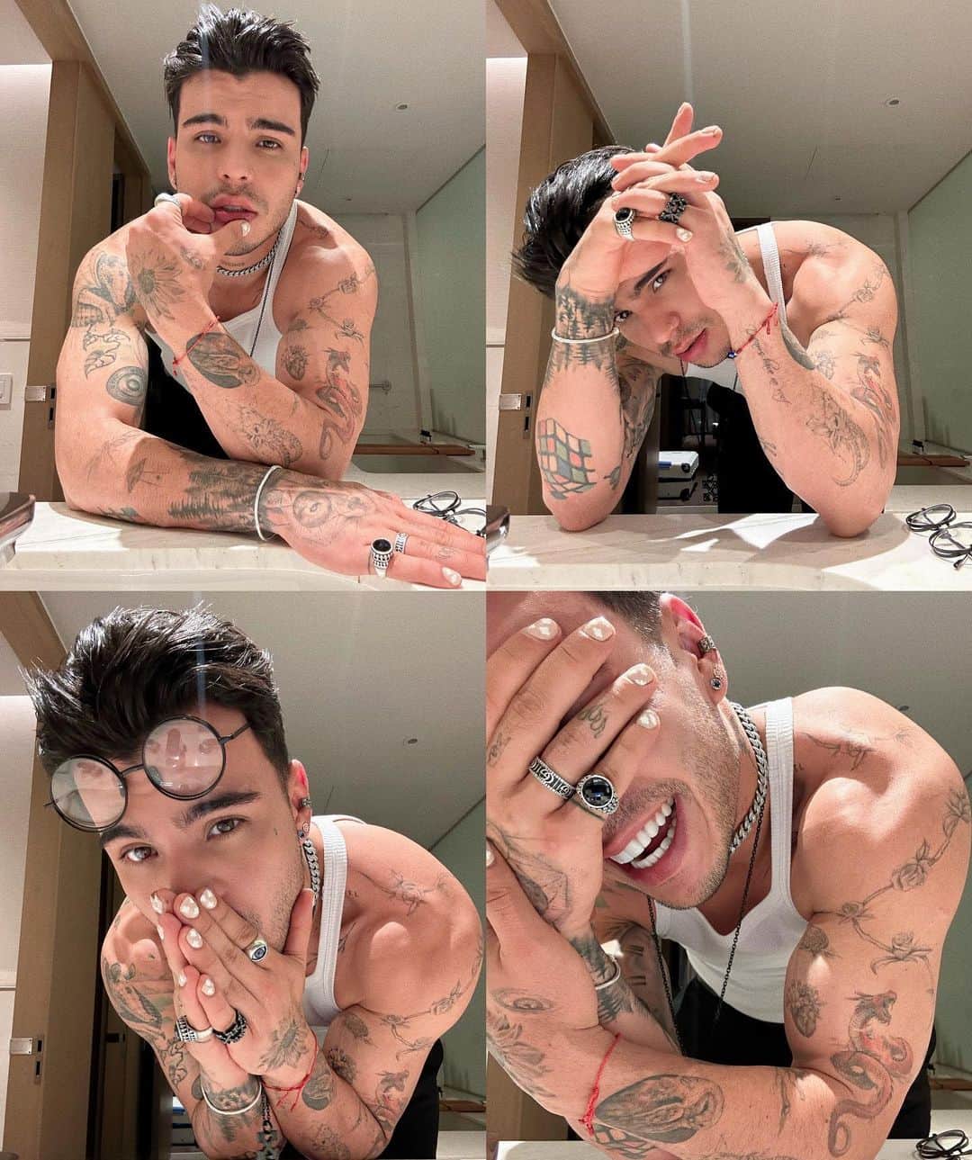 Sebastián Villalobosのインスタグラム：「hoy me peiné por fin <3」