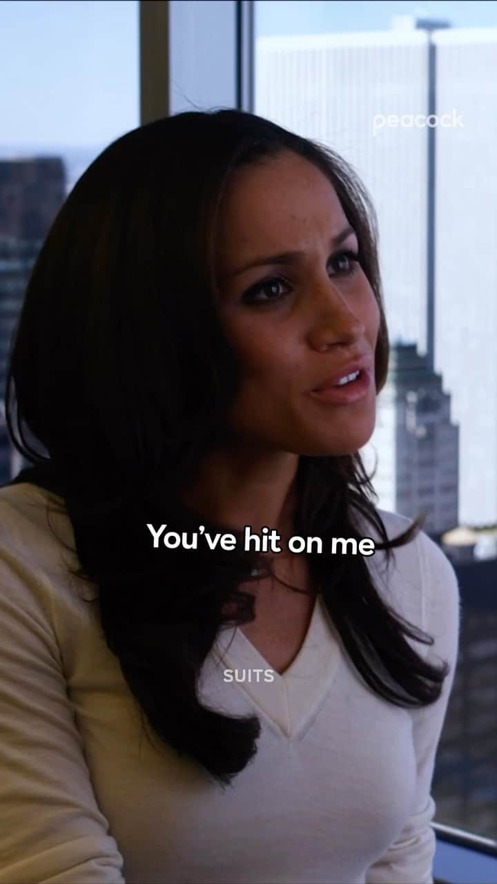 スーツのインスタグラム：「If loving Rachel Zane is a crime, I hope she’s my attorney.  #Suits is streaming now on Peacock.」