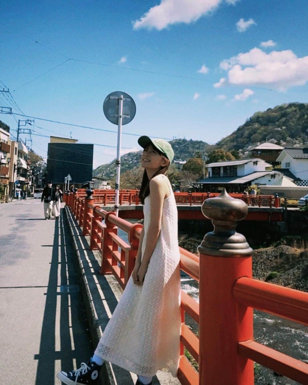 横島ふうかのインスタグラム：「とても風情ある街並みで美しかったです｡❀ 𓂃𓈒𓏸   #修善寺  #修善寺観光  #伊豆旅行   #伊豆観光   #フィルムカメラ」