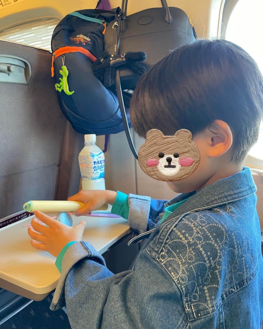 川村ひかるのインスタグラム：「❤︎  長い春休みが終盤になってきた‼︎ 昨日はグラグラしていた歯が1本抜けました🦷  息子と二人で帰宅中……🚅 大好きなお義母さん宅にお泊まり👦  帰宅したらスクールフレンドと遊ぼう✨  #6歳春休み  #18日間のお休み  #たくさん旅行した」