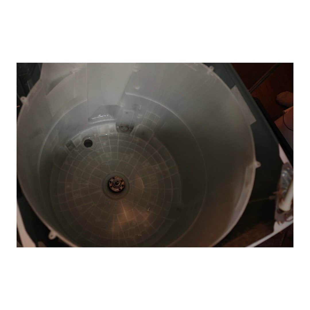 のインスタグラム：「ㅤ Beforeが衝撃でしたので Afterを先に載せます。  先日、 #洗濯機クリーニング を @official_mystar さんにお願いしました。  ストーリーズでもあげて反響があったので 投稿でちゃんと残したいなと。  うちの洗濯機、2年ほどしか使ってないのですが もうこんなにカビが…汗 でもこれ、そんなに酷い方じゃないらしく ほんとに一年でももっとやばいものもあるそうで。  洗濯槽クリーナーをやるくらいなら、 お金貯めて年1とか2年に1度でもいいから クリーニングした方に子達。  ワセリンやら柔軟剤やらを使う人は 汚れがひどかったりもするようです。 (分解されないんだろうね)  あと、うちは縦型で乾燥機能付きなのですが 乾燥の部分に埃が溜まる溜まる。 夫が掃除するも、どんどん埃を 押し込んでいただけになってしまってたらしく (2枚目の上真ん中あたりが乾燥の埃が溜まってるところ) そこも綺麗さっぱり取り除いてもらいました。 埃が溜まると乾燥に時間がかかって 電気代も高いし環境にもなあ、なんて思ってたから いろんな意味でスッキリしました✨  そして、うちの洗濯機のメーカーさん、 洗濯槽を止めるねじ？が水に強いものではなかったらしく… このタイミングでクリーニングしてなかったら ネジ壊れてたかも、てな感じで とにもかくにもこのタイミングで クリーニングしてよかったあああ🥺  掃除担当の夫がとにかく感動して 作業にきてくださったお兄さんに 色々質問しまくっていました🤣  これからカビも増えやすい季節だし まじでまじで一度しっかり 洗濯機クリーニング、お勧め✨  1）縦型洗濯機クリーニング 19,900円（1.5~2.0h） 2）ドラム式洗濯機クリーニング 29,900円（3.0~4.0h） くらいの価格でやれるから まずやってみて、1年後にもう一回やり、 「うちは年1もいらないな」とか目安にするといい とのことでしたあー！」