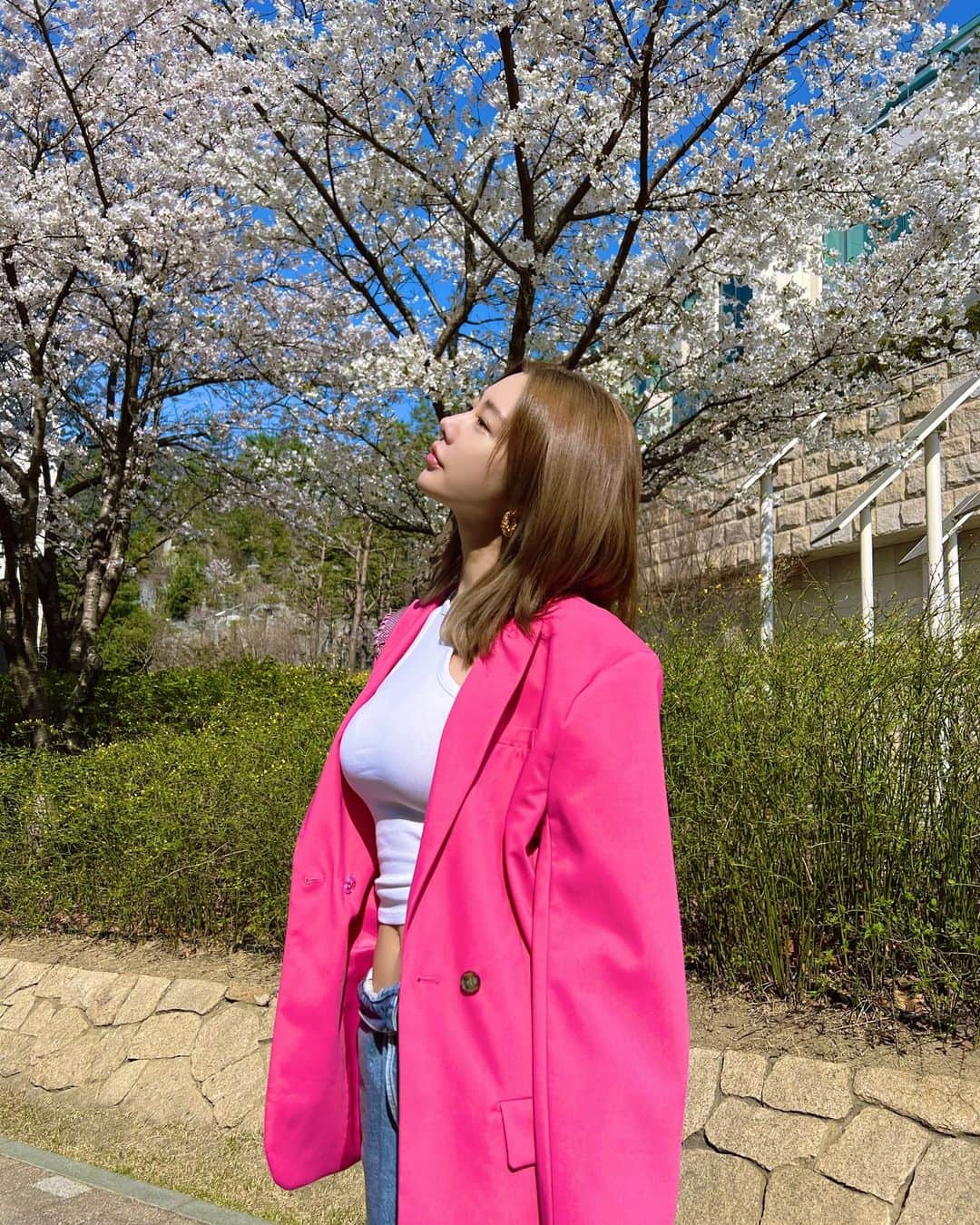 クララさんのインスタグラム写真 - (クララInstagram)「🌸Cherry Blossom🌸  #actressclara #클라라 #fashion #ootd #balenciaga #zara #cherryblossom」3月30日 12時57分 - actressclara