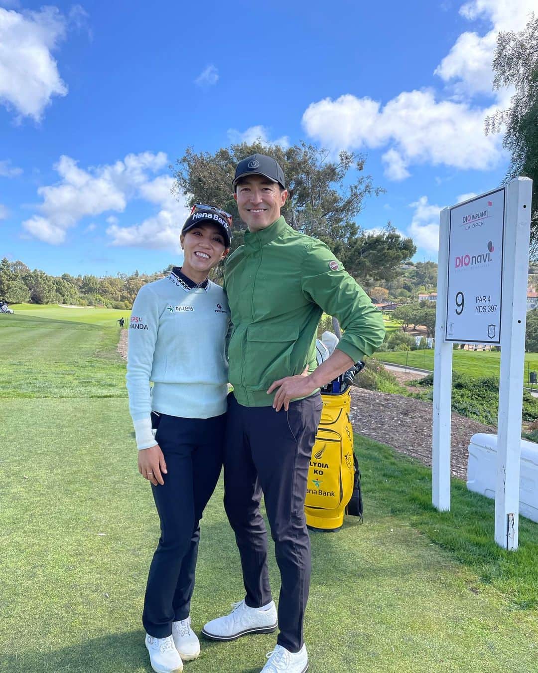 ダニエル・ヘニーのインスタグラム：「What a day!  Thanks to the @lpga_tour @lpga_korea for my first pro-am. Finally got to meet the amazing @lydsko and @annieparkusc ….so much fun.」