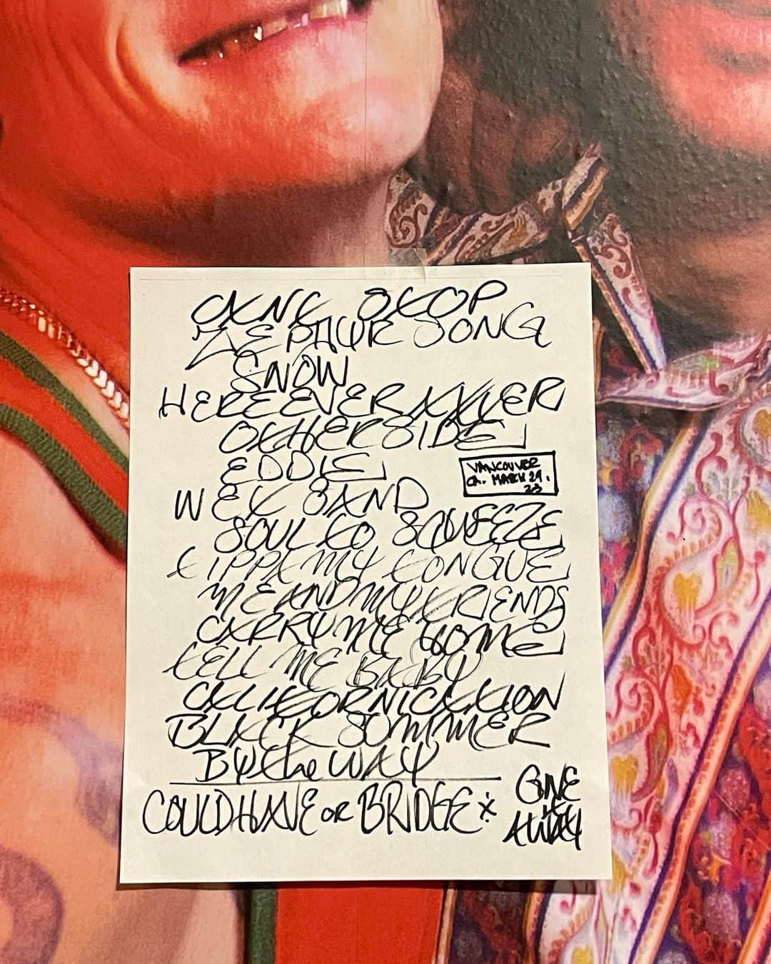 Red Hot Chili Peppersさんのインスタグラム写真 - (Red Hot Chili PeppersInstagram)「Vancouver, Canada, March 29 2023」3月30日 14時34分 - chilipeppers