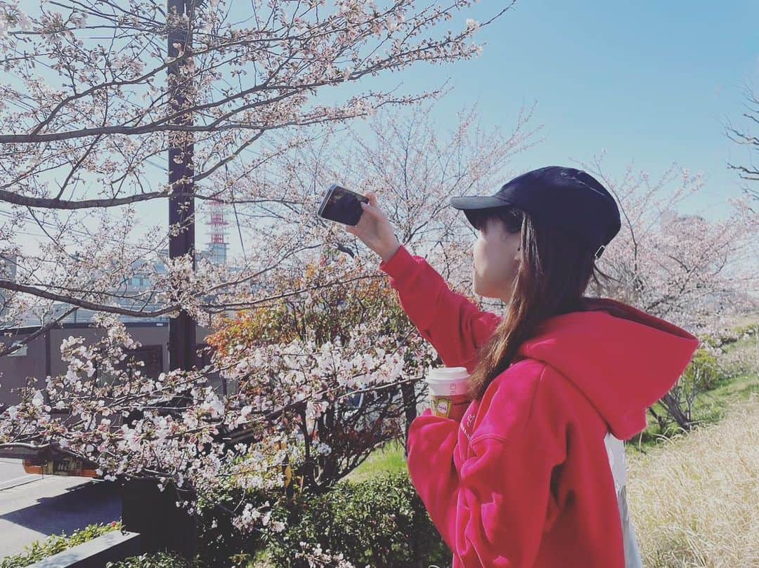 大西遥香さんのインスタグラム写真 - (大西遥香Instagram)「. あさんぽ🌸  #新潟 #やすらぎ堤 #さくら #パーカー #sanrise #niigata #sakura #cherryblossom」3月30日 15時20分 - hrka_onsh