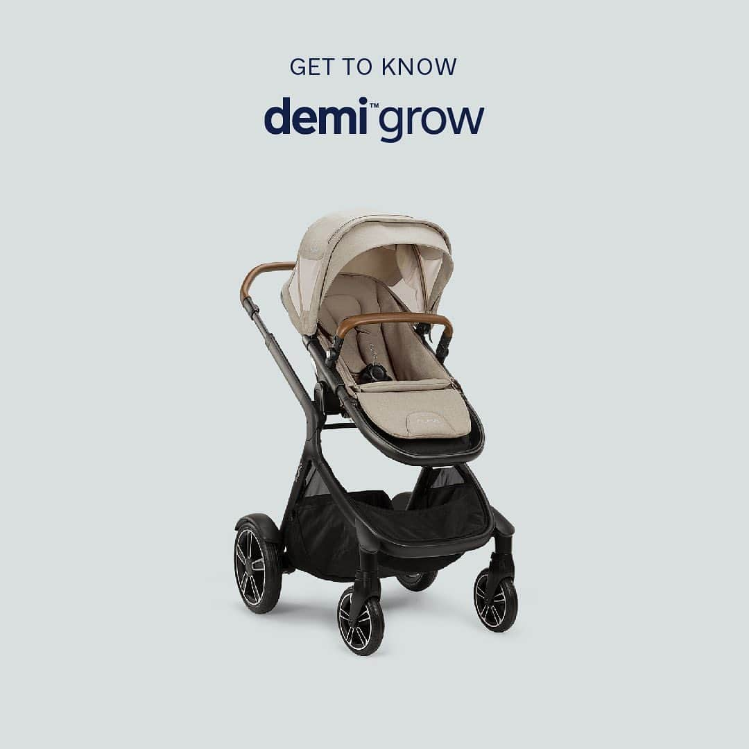 nunaのインスタグラム：「WOW 🤯 With an all-season seat, swanky storage system, and the ability to expand to a double or (gasp!) even a twin—the DEMI grow really does have it all 🤩 Are you obsessed with the DEMI grow as much as we are?  💬 Tell us your favorite stroller and why you love it below 👇」