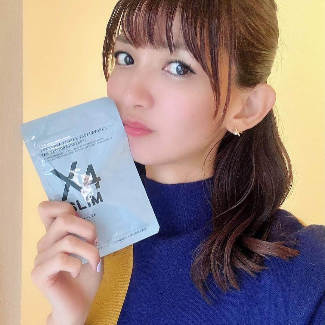 中谷あすみさんのインスタグラム写真 - (中谷あすみInstagram)「おはようございます🌤  いろんな趣味を楽しみたいから、健康のことは常に気にかけてます✨ だけど少し油断してわがままなカラダになるなんてことがないように「X4 SLIM」で対策を始めました。  機能性成分がたっぷり配合されているので、中から健康的になれる感じ✨ 特殊コーティングなので、つるんと飲みやすいし、苦い味もしないよ☺️  これからも色々なことに挑戦していくため、健康を心がけていきたいな💓  PR #X4SLIM #エックスフォースリム #ウエスト#脂肪 #葛の花由来イソフラボン #乳酸菌」4月14日 10時54分 - asumi_naa